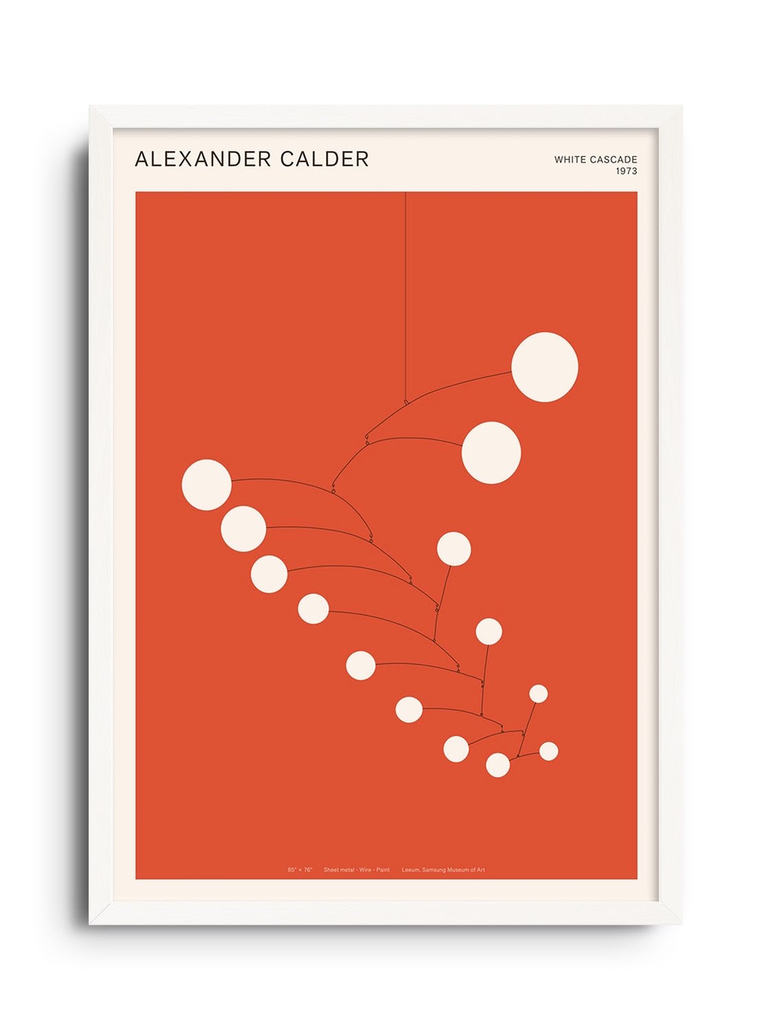 Calder - White Cascade, 1973 - Florent Bodart - East Side Studio - Art Prints