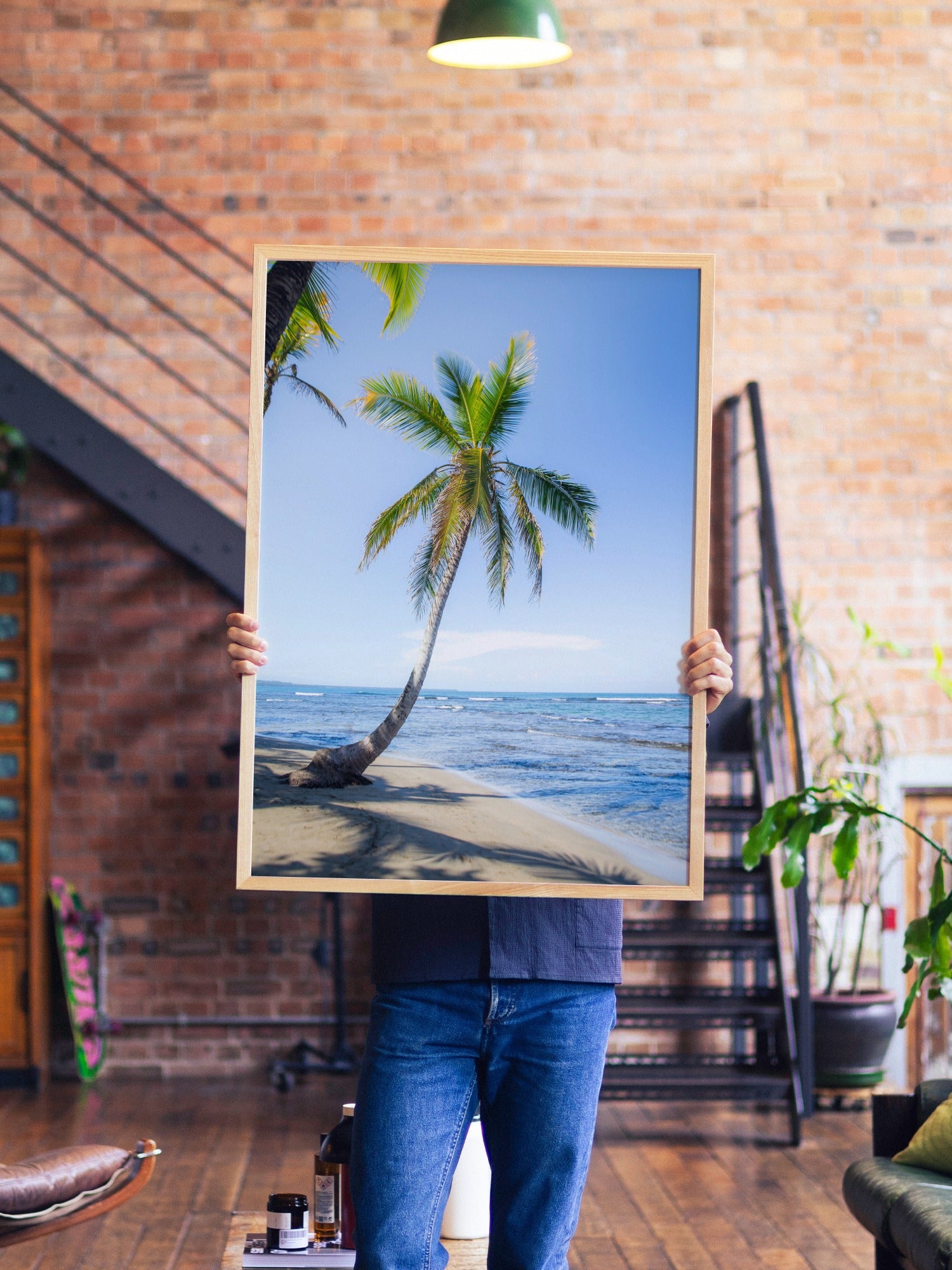 Panama Palm - Michael Green - A1 - Natural Wood Frame |type=lifestyle|
