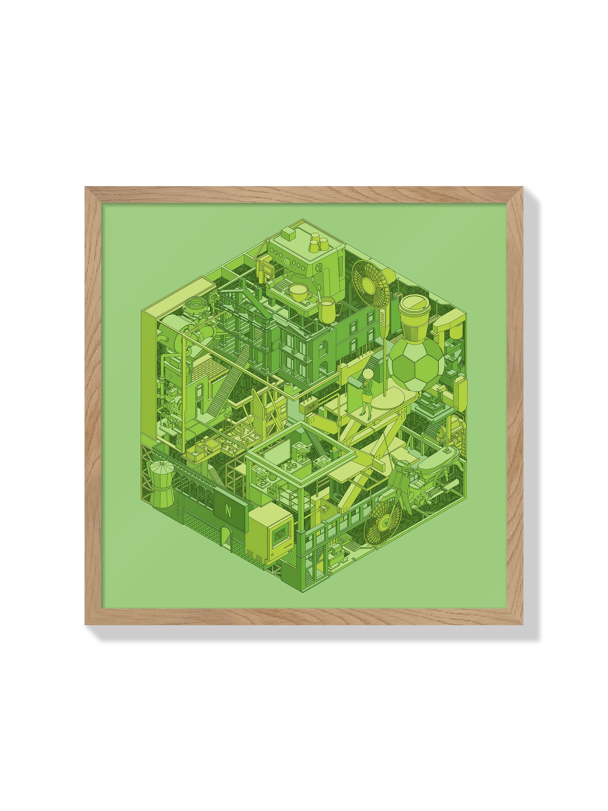Green Coffee Break - Iván Casís Jr. - Natural Frame |frame=Natural Frame|