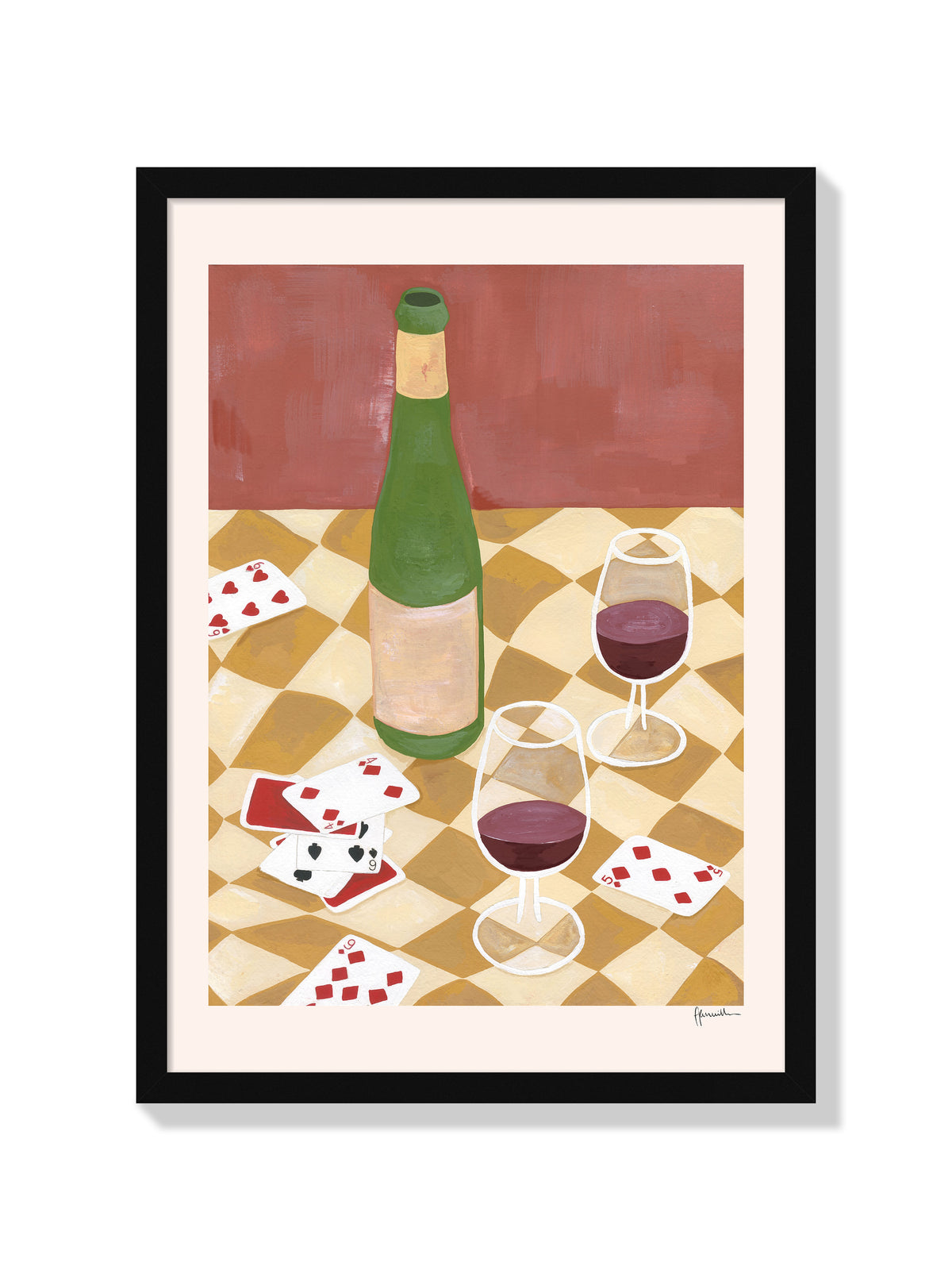 cards & cab sat - Frankie Penwill - Black Frame |frame=Black Frame|