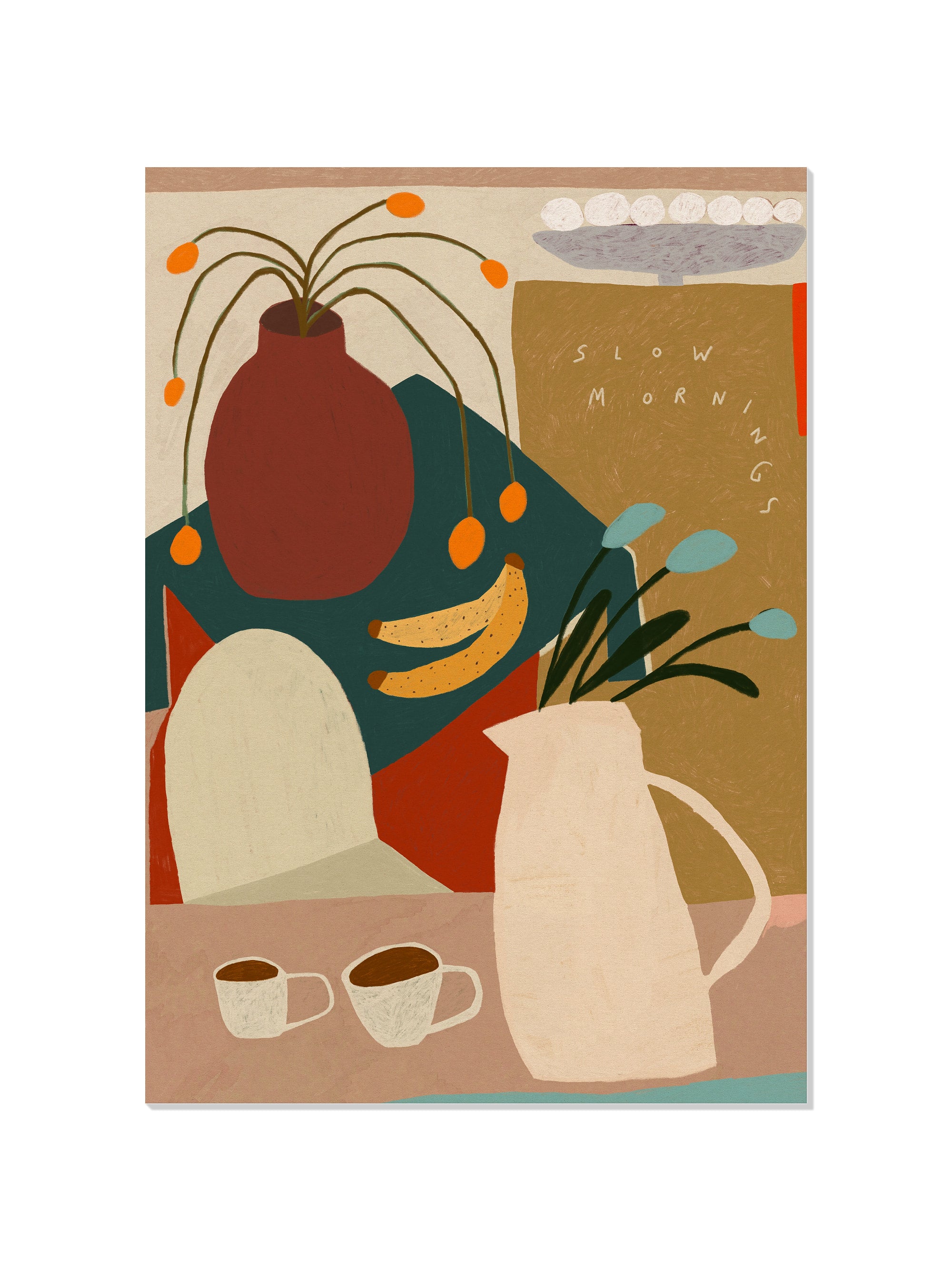 Slow Mornings - Sophie Deller - Unframed |frame=Unframed|