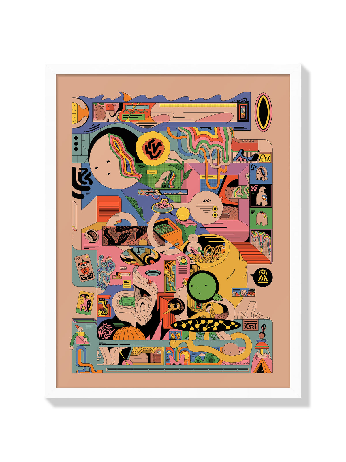 Brainjunk - Ori Toor - White Frame |frame=White Frame|