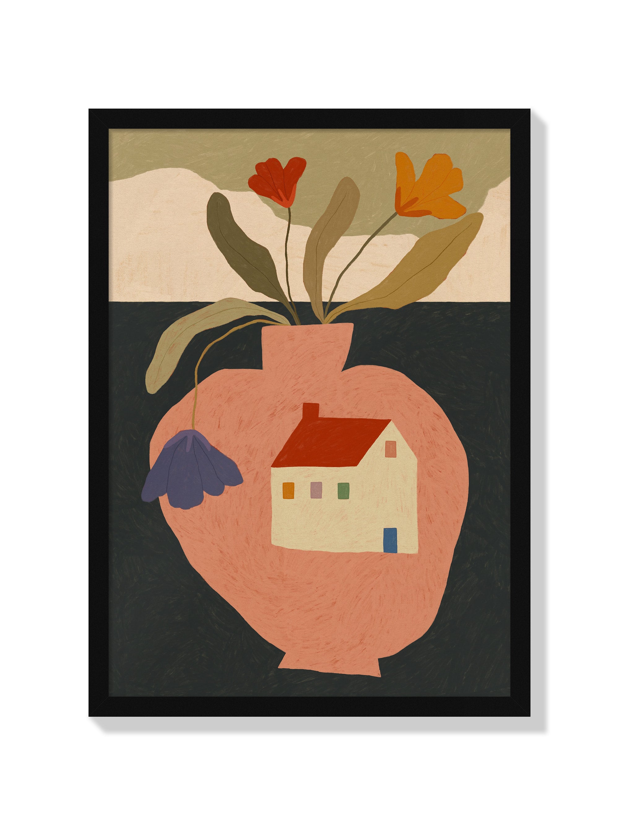 House On A Vase - Sophie Deller - Black Frame |frame=Black Frame|