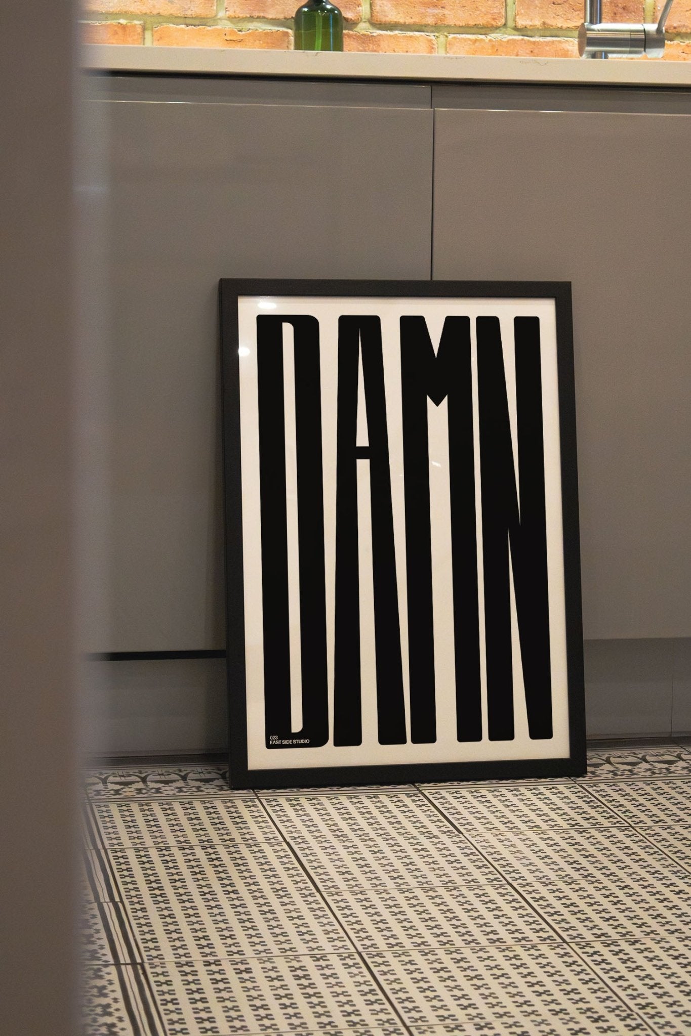 DAMN - Black - East Side Studio - Art Prints