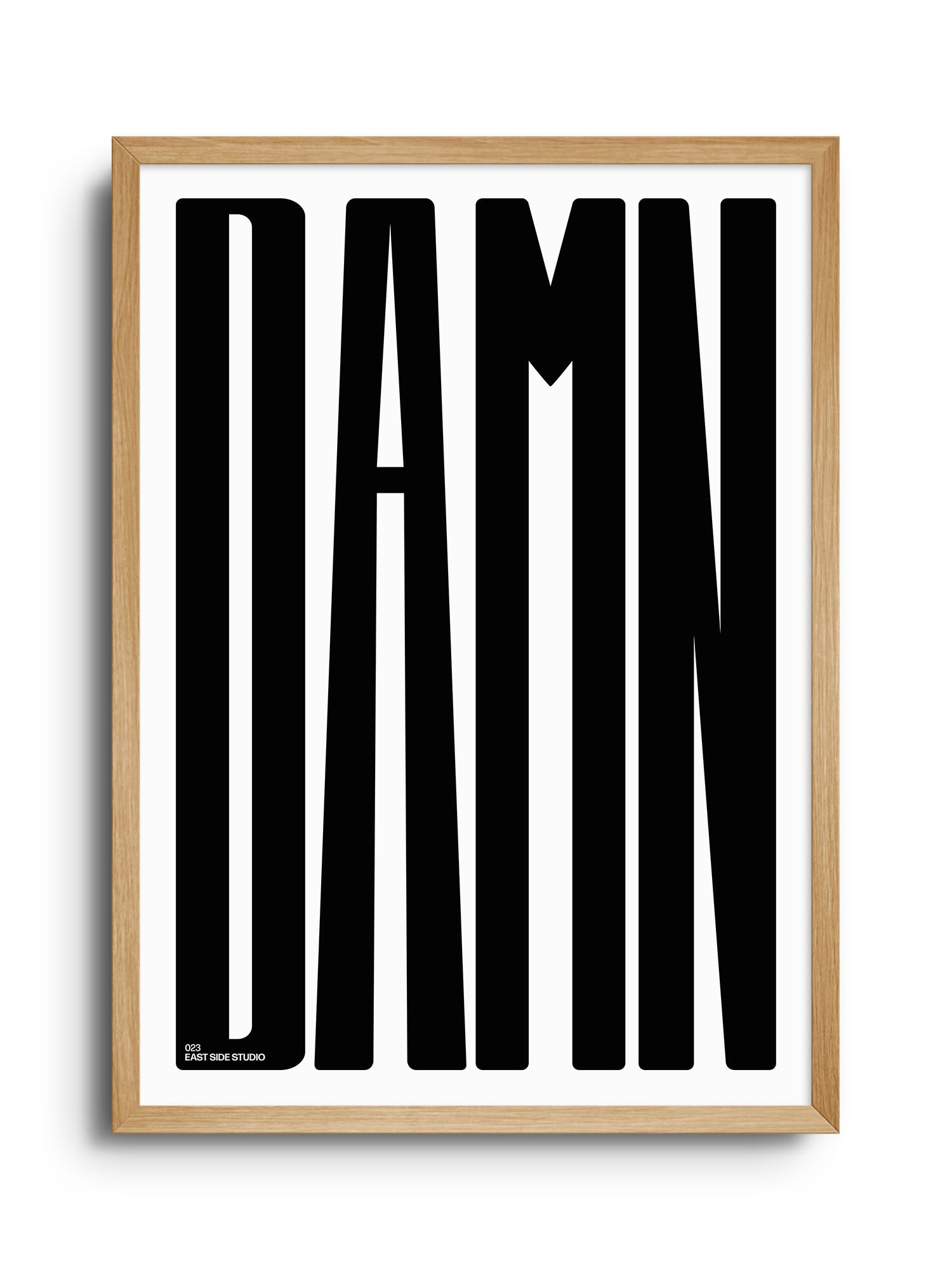 DAMN - Black - East Side Studio - Art Prints