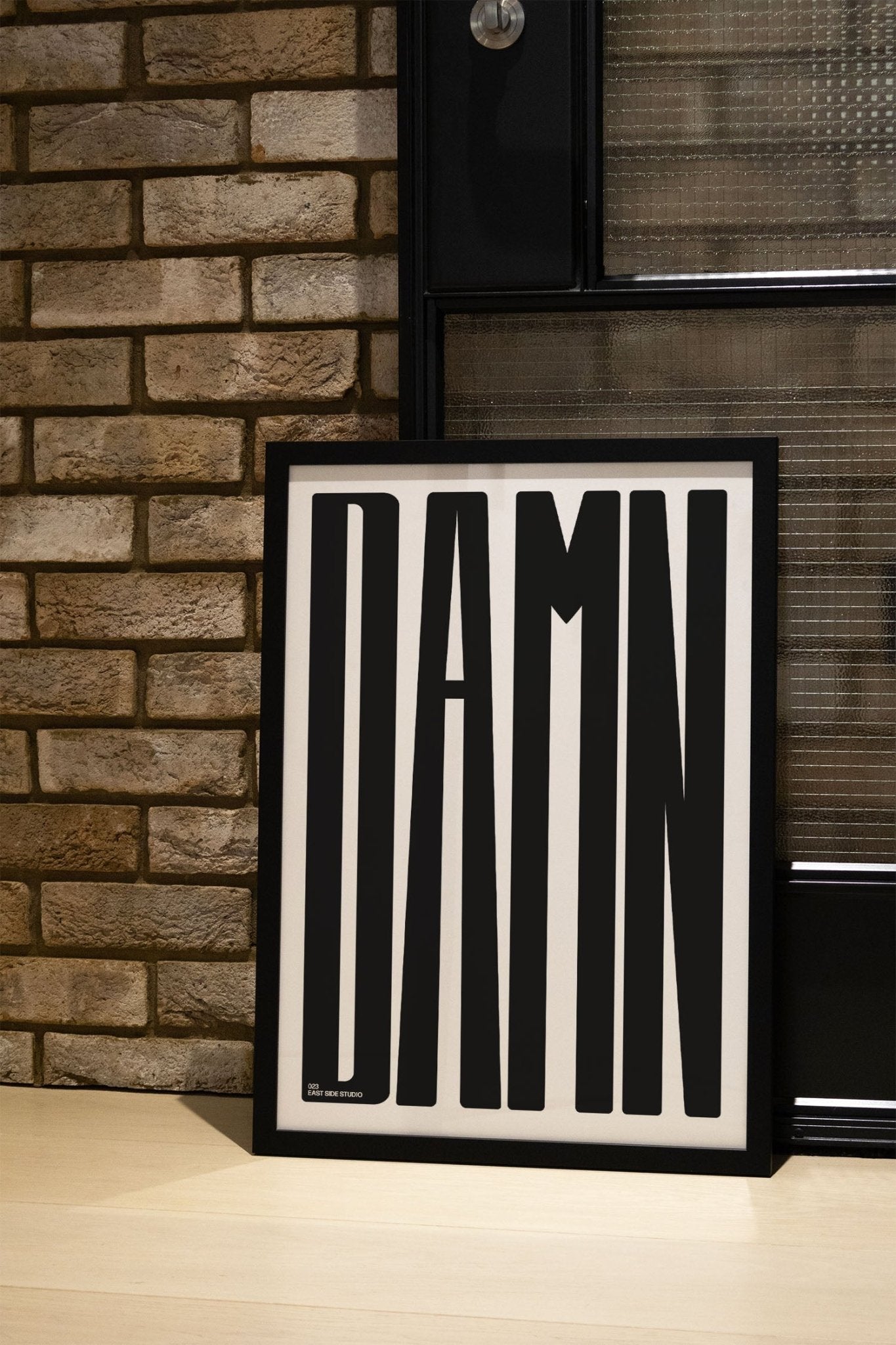 DAMN - Black - East Side Studio - Art Prints