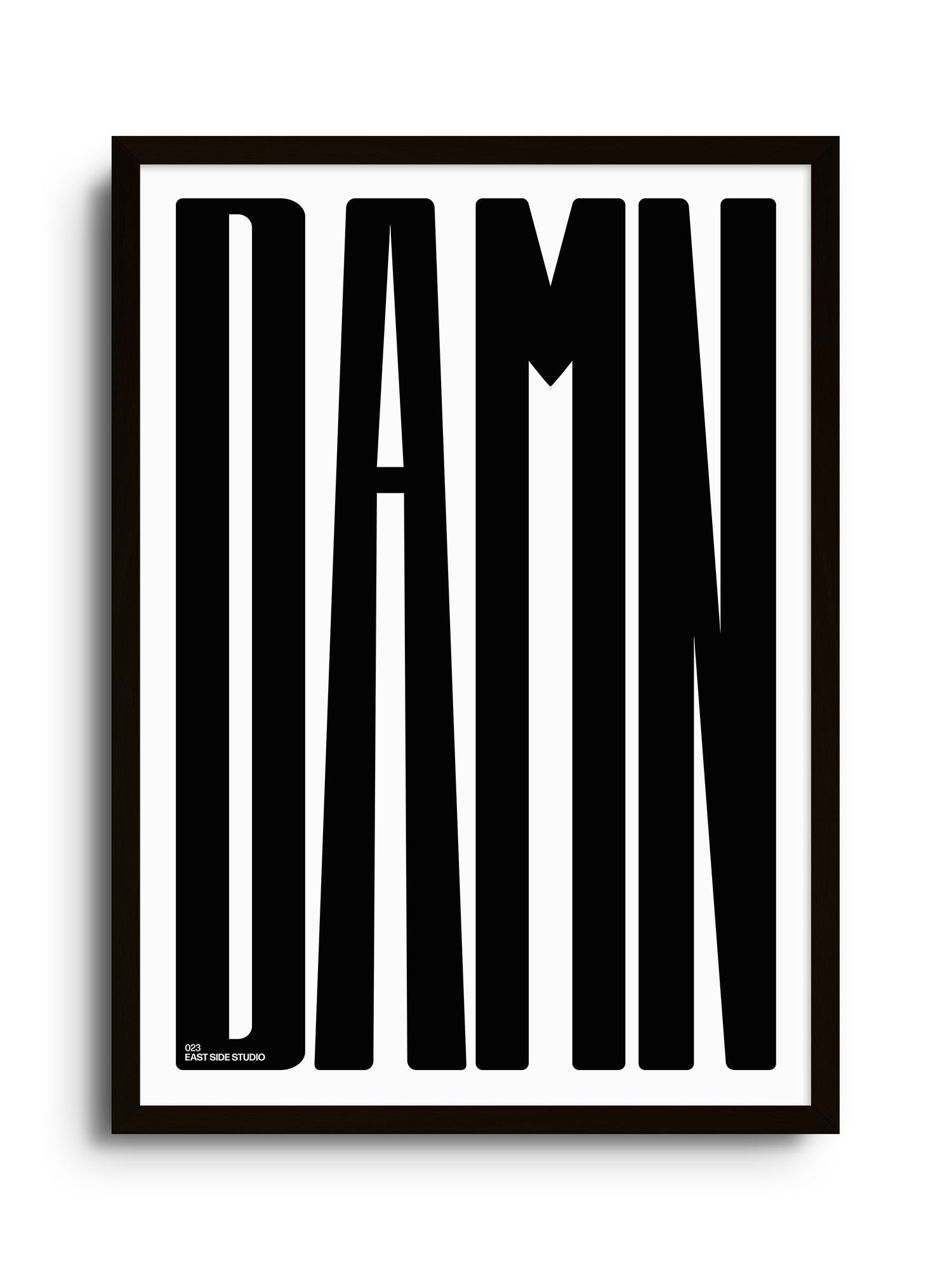 DAMN - Black - East Side Studio - Art Prints