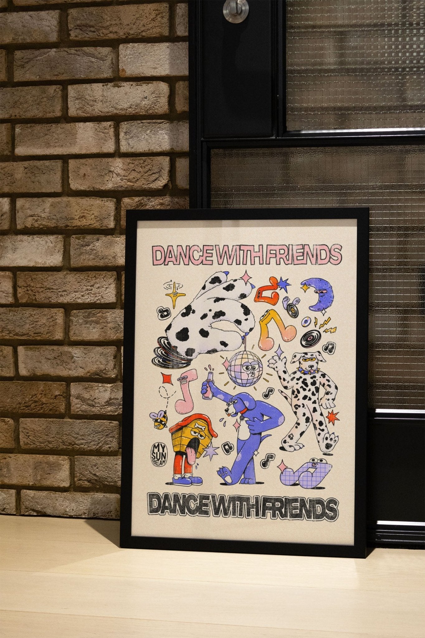 Dance With Friends - Off White - My Sunbeam - East Side Studio - Art Prints