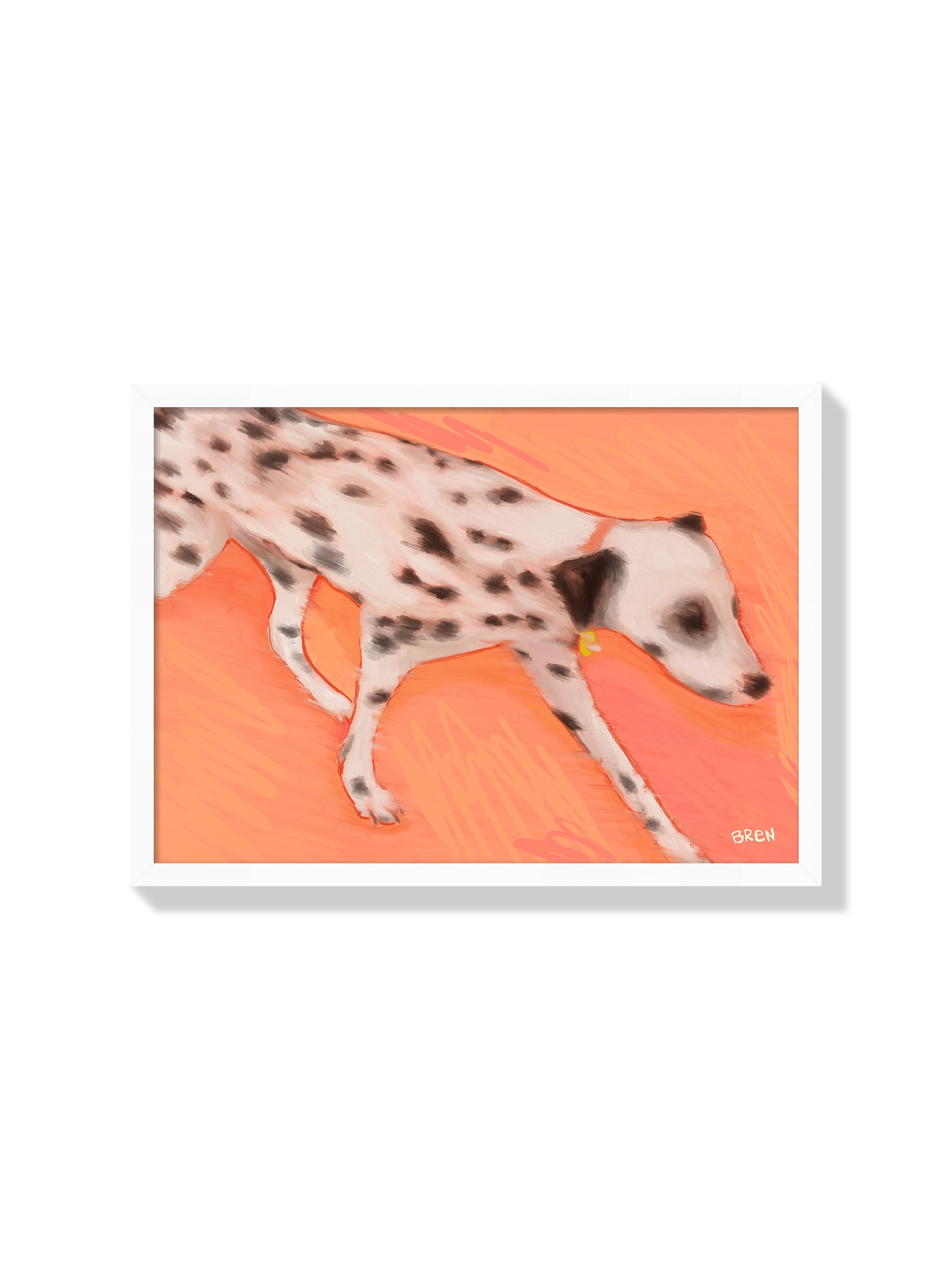 Running Dalmation - Scared of Moths - White Frame |frame=White Frame|