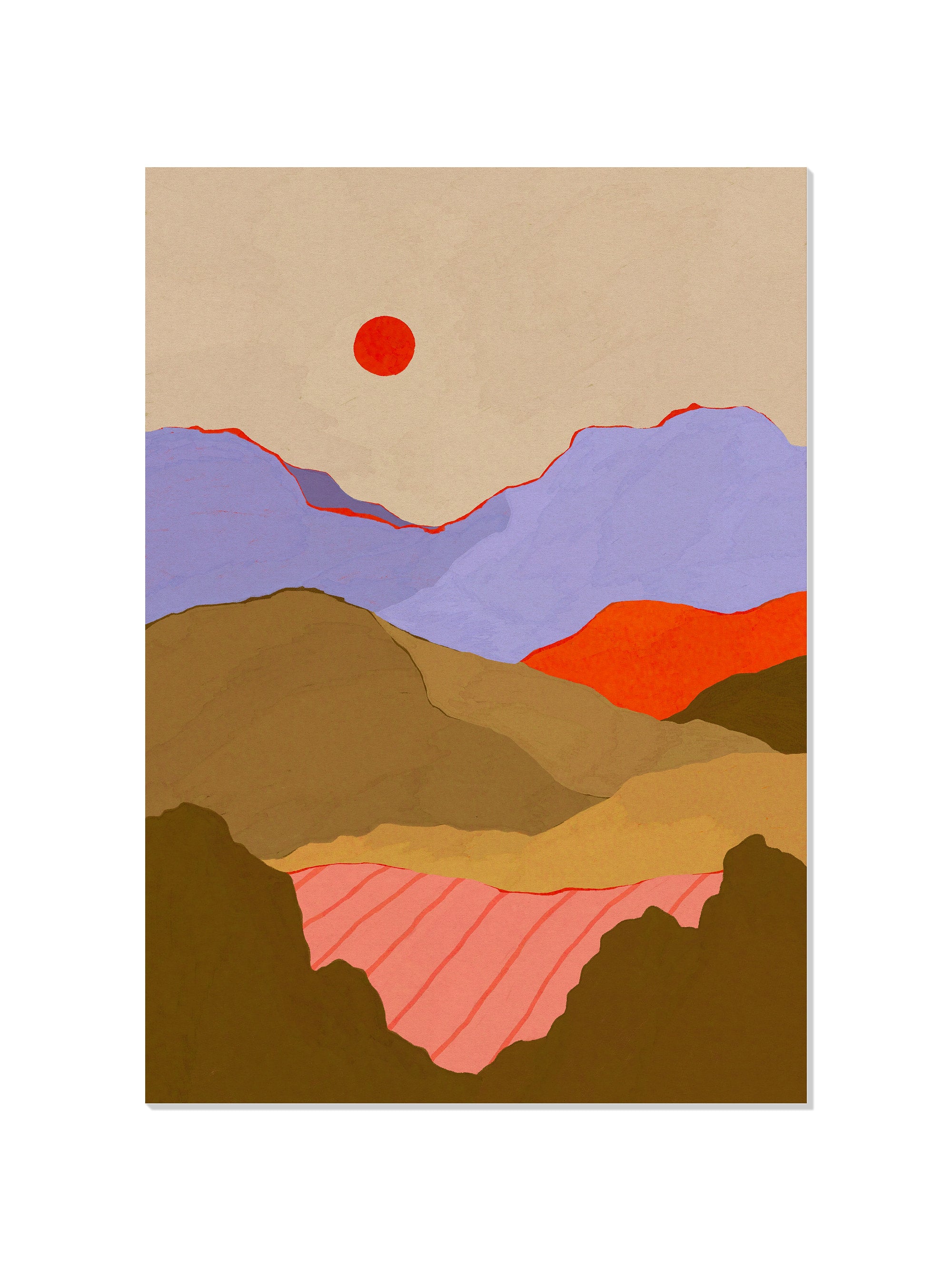 Over The Hills - Sophie Deller - Unframed |frame=Unframed|