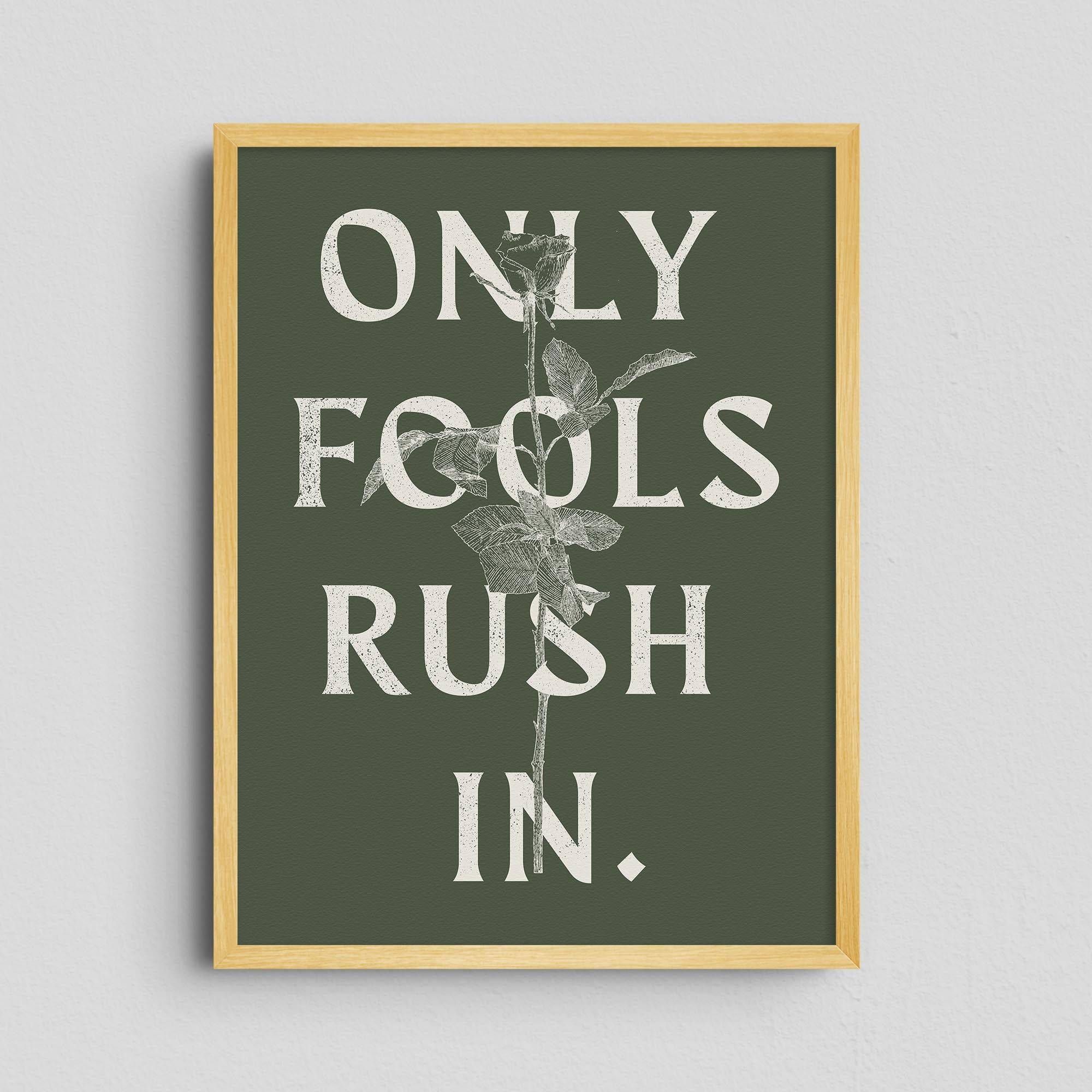 Only Fools Rush In - Olive Green - Diogo Lopes