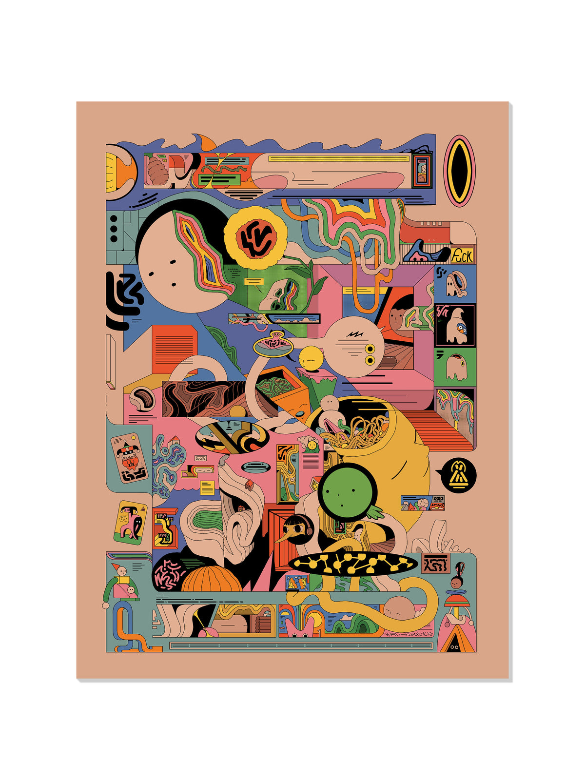 Brainjunk - Ori Toor - Unframed |frame=Unframed|