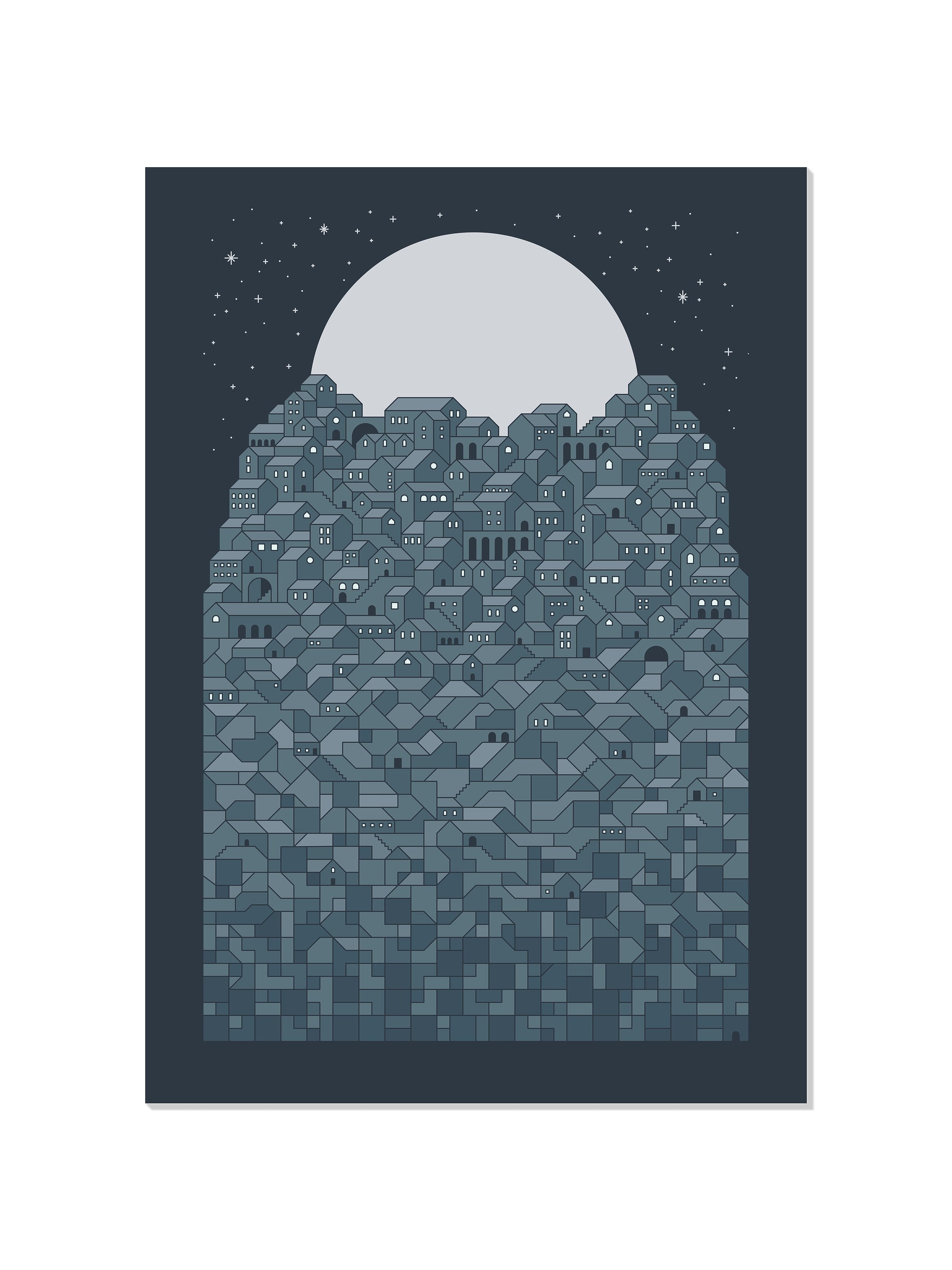 City Blocks - Rick Crane - Unframed |frame=Unframed|
