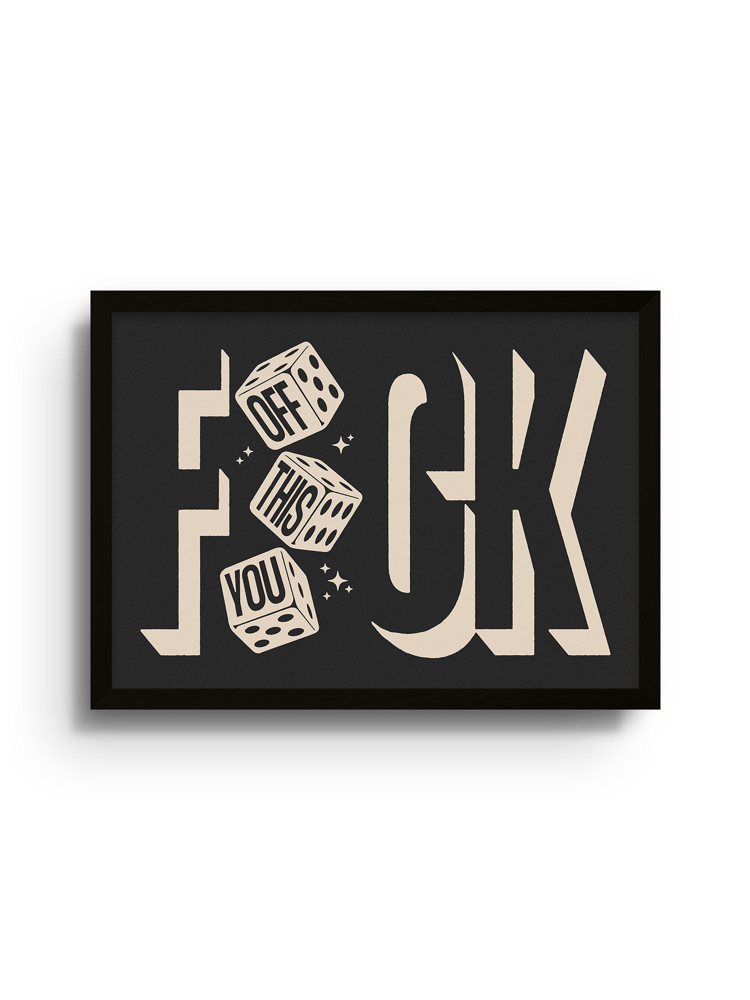 FCK - Charcoal - whatsalexdrawn - East Side Studio - Art Prints