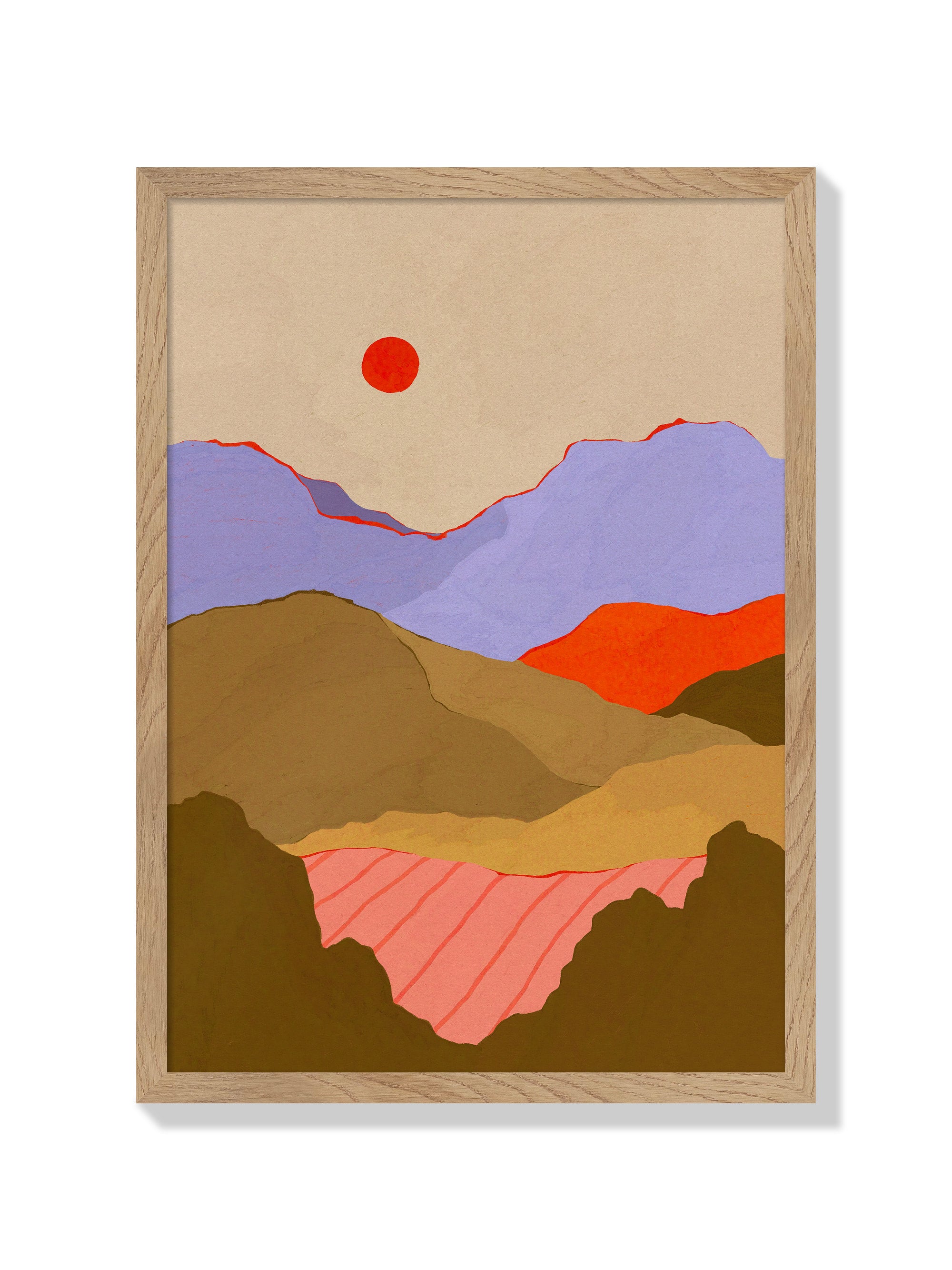 Over The Hills - Sophie Deller - Natural Frame |frame=Natural Frame|