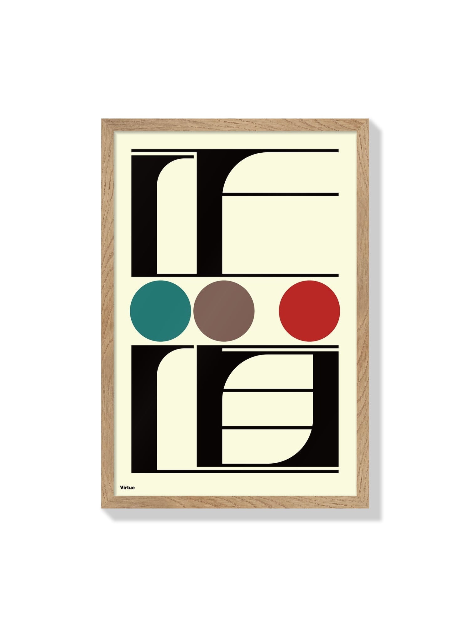 "正道#1 (Virtue) by Kenichi Minami fine art print in Natural Frame" |frame=Natural Frame|