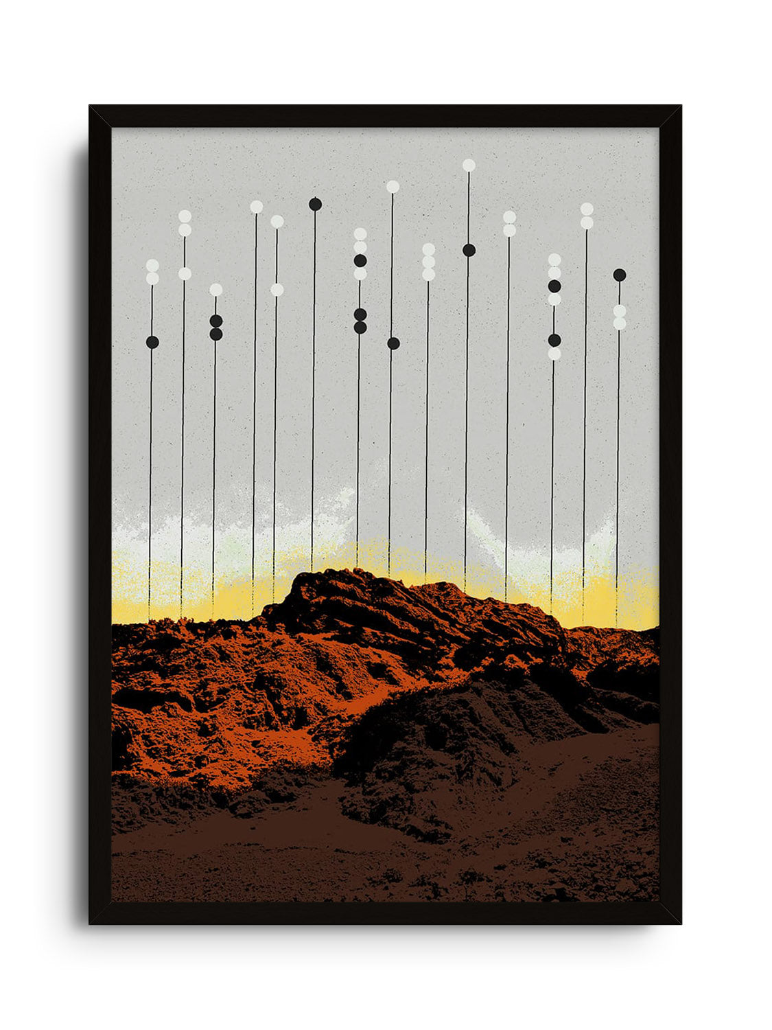 Fine art print "Krš" by Dusan Lilic displayed in black frame. |frame=Black Frame|