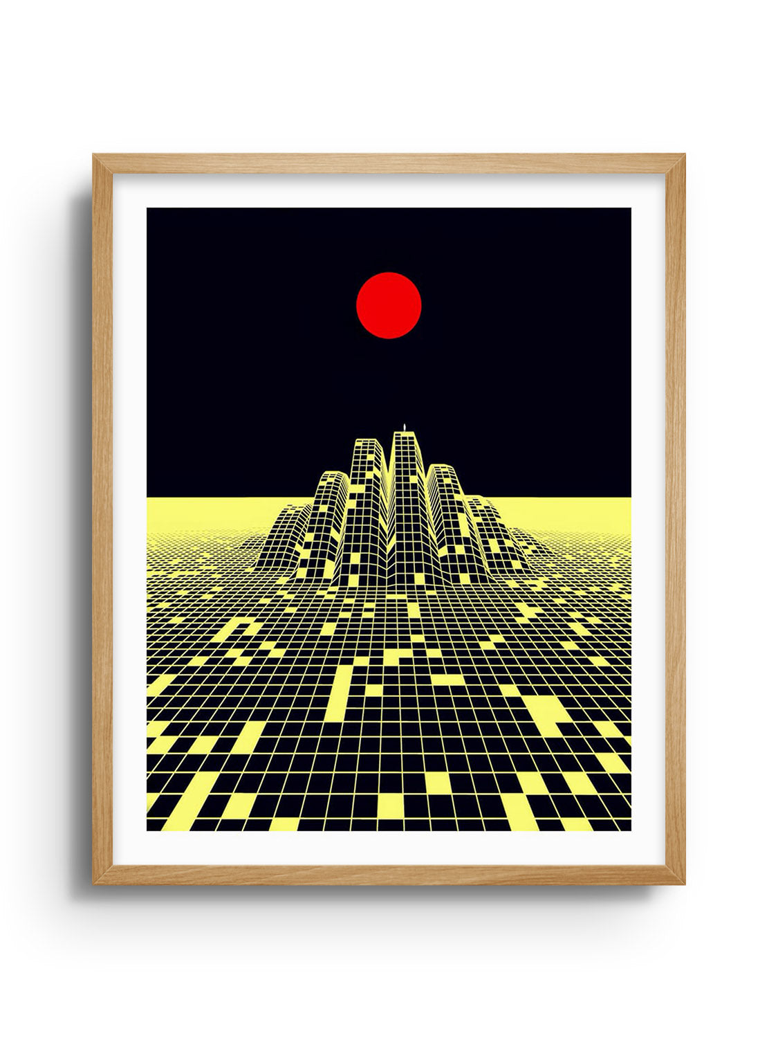 Fine art print "Through Not Around" by Michael Strevens in natural frame. |frame=Natural Frame|