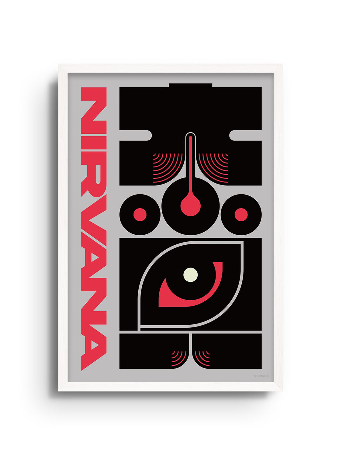 Fine art print "大覚#1 (nirvana)" by Kenichi Minami in white frame. |frame=White Frame|