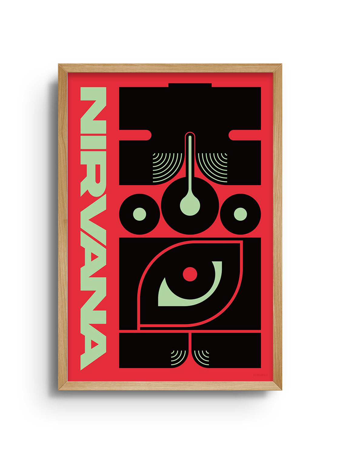 Fine art print "大覚#2 (nirvana)" by Kenichi Minami in a natural frame. |frame=Natural Frame|