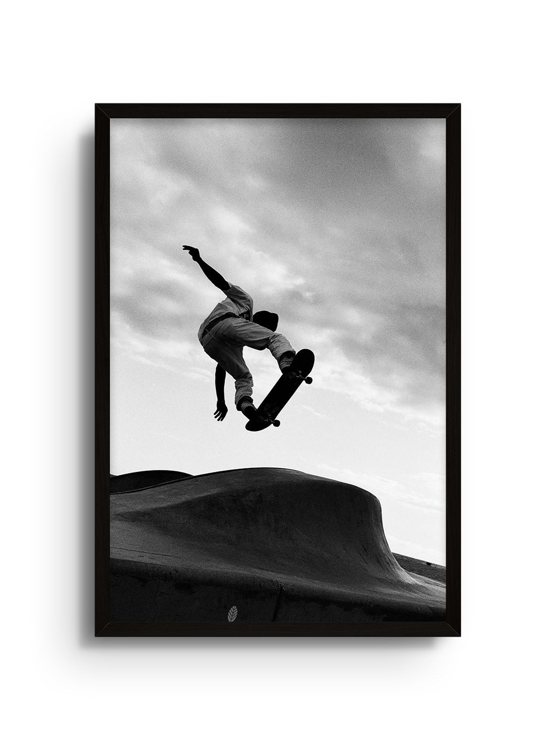 "Skate Flyer" fine art print by Adam Sherrett in black frame |frame=Black Frame|