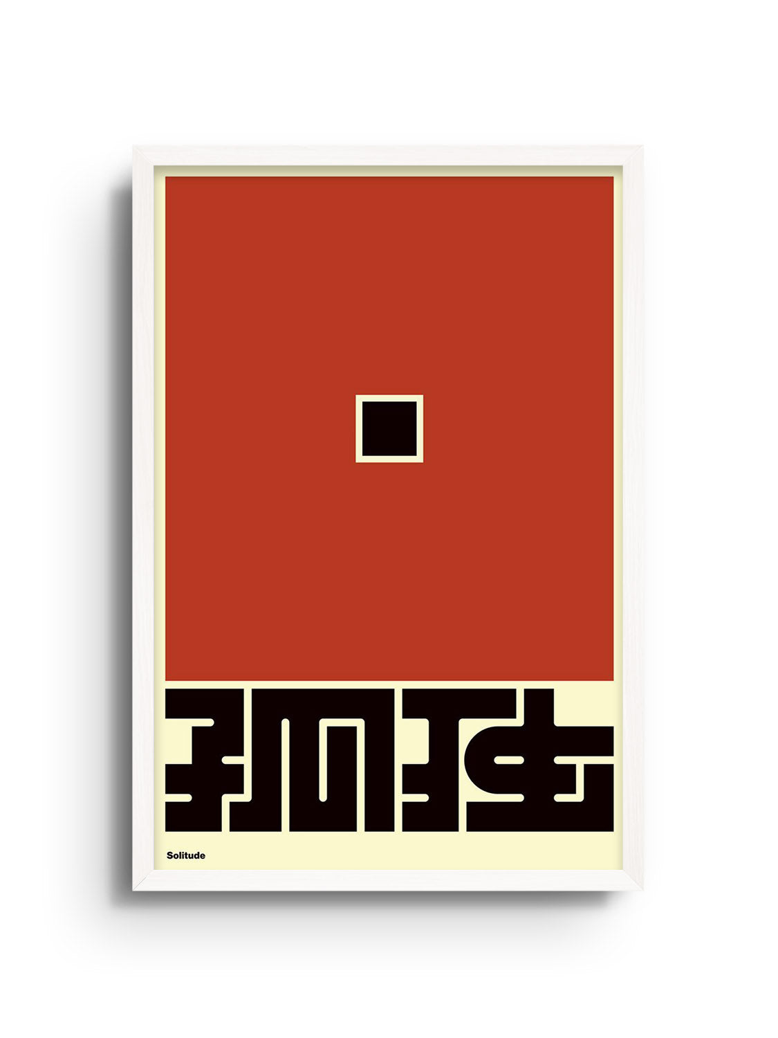 "孤独 (Solitude)" by Kenichi Minami, fine art print in white frame