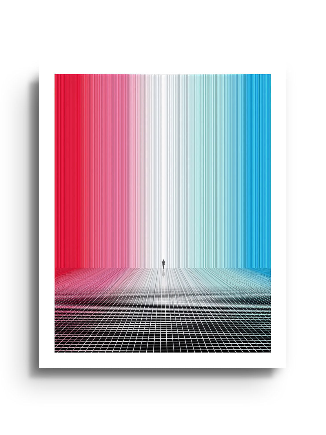 Unframed art print "Between States" by Michael Strevens, showcasing abstract elements and intricate design. |frame=Unframed|