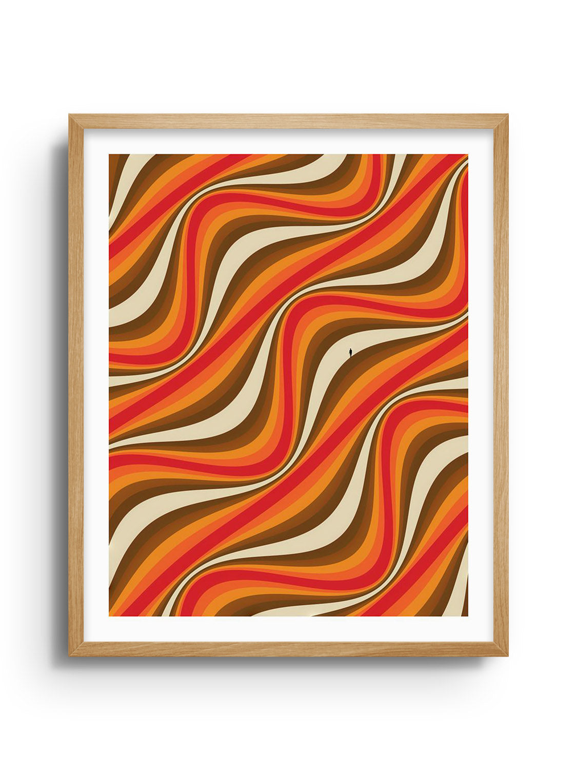 "Chromaflow" by Michael Strevens, fine art print in Natural Frame