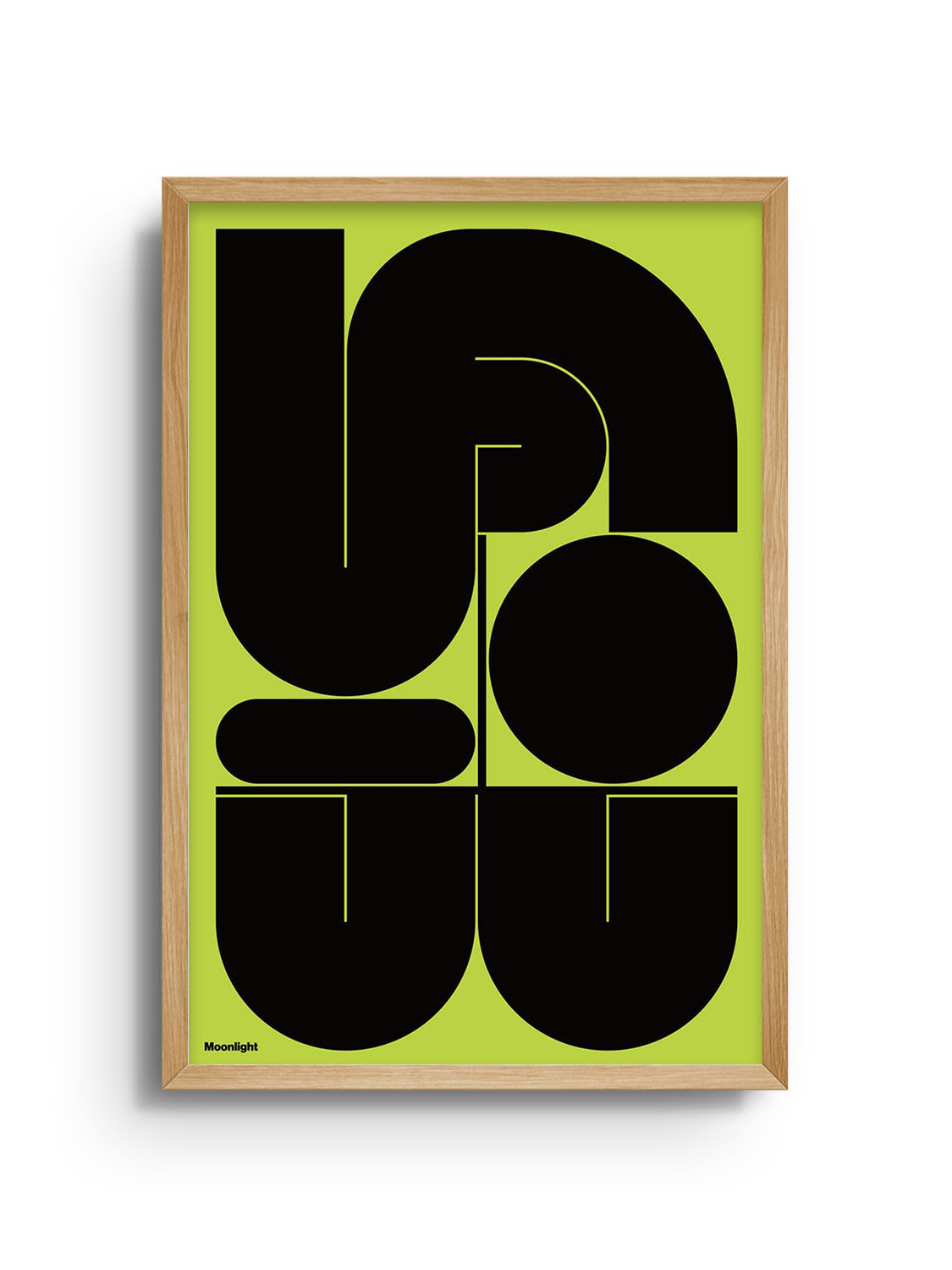 "月光#2 (Moonlight) by Kenichi Minami in natural frame, fine art print showcasing serene lunar landscape" |frame=Natural Frame|