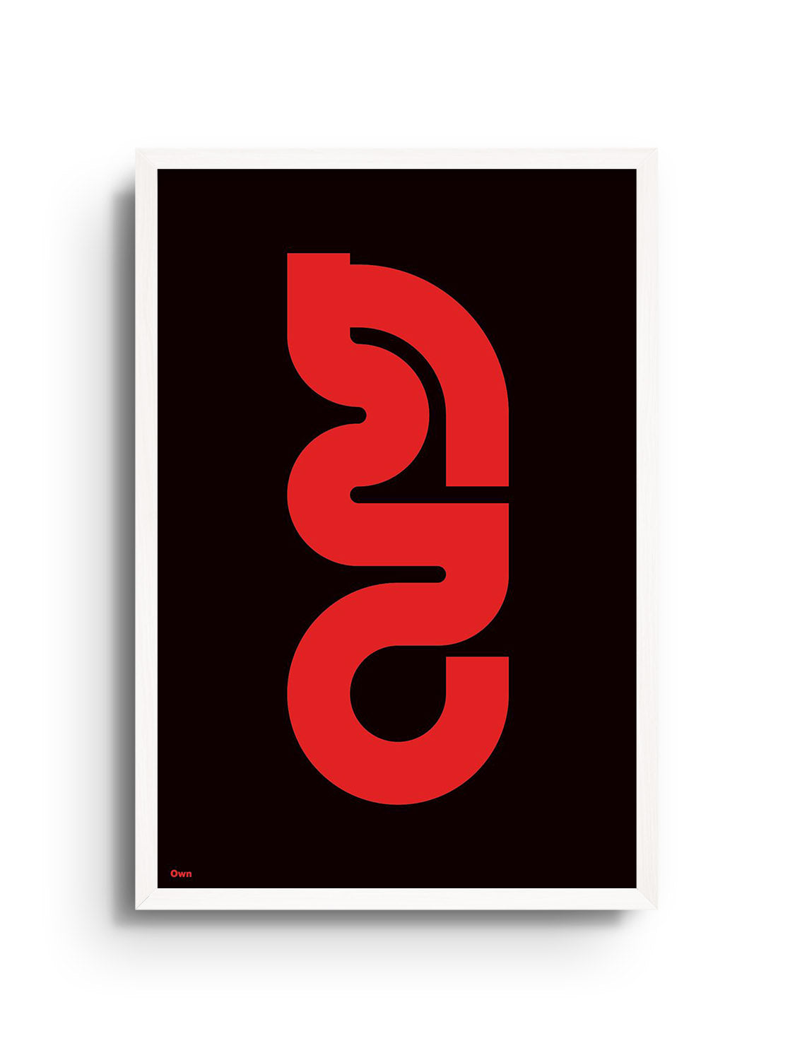 Fine art print "自己 (Own)" by Kenichi Minami in white frame