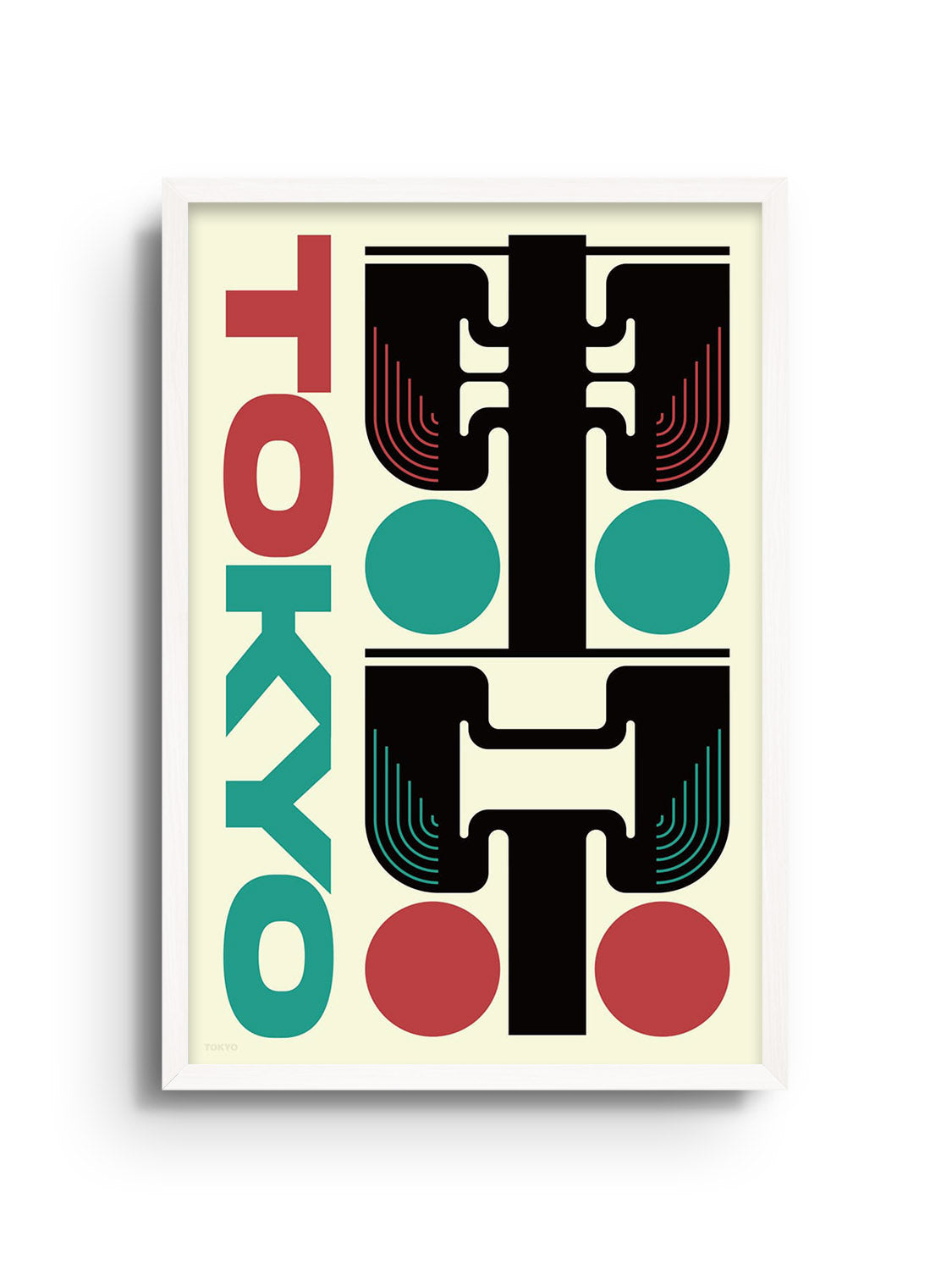 "東京#1 (TOKYO)" by Kenichi Minami fine art print in white frame |frame=White Frame|