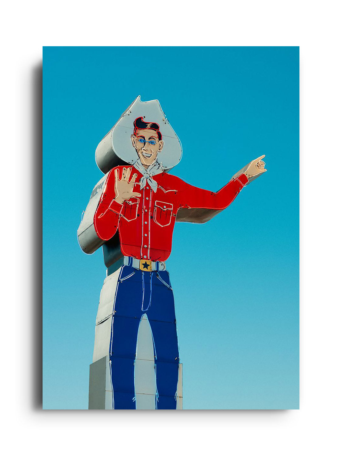 "Head West, Texas" by Philip Jobling, fine art print, unframed.