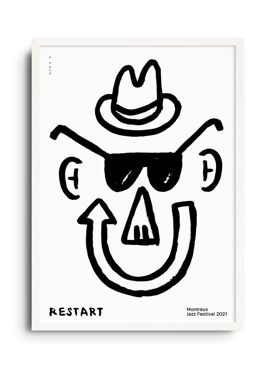 "Montreus Jazz Festival" by Bartosz Mamak, fine art print in white frame. |frame=White Frame|