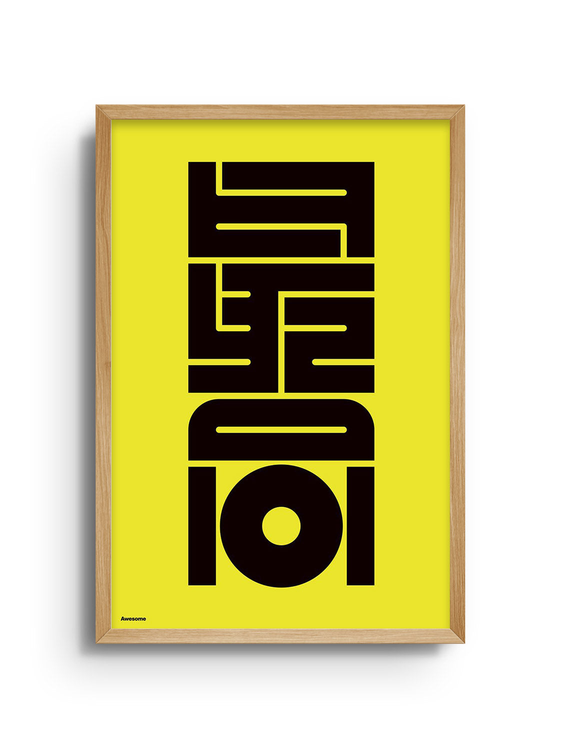 Fine art print "最高#1 (Awesome)" by Kenichi Minami in Natural Frame.