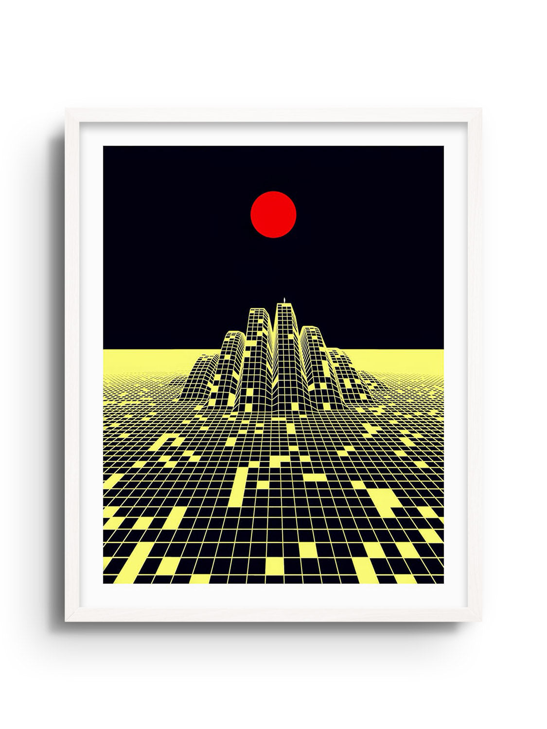 "Through Not Around" fine art print by Michael Strevens in white frame |frame=White Frame|