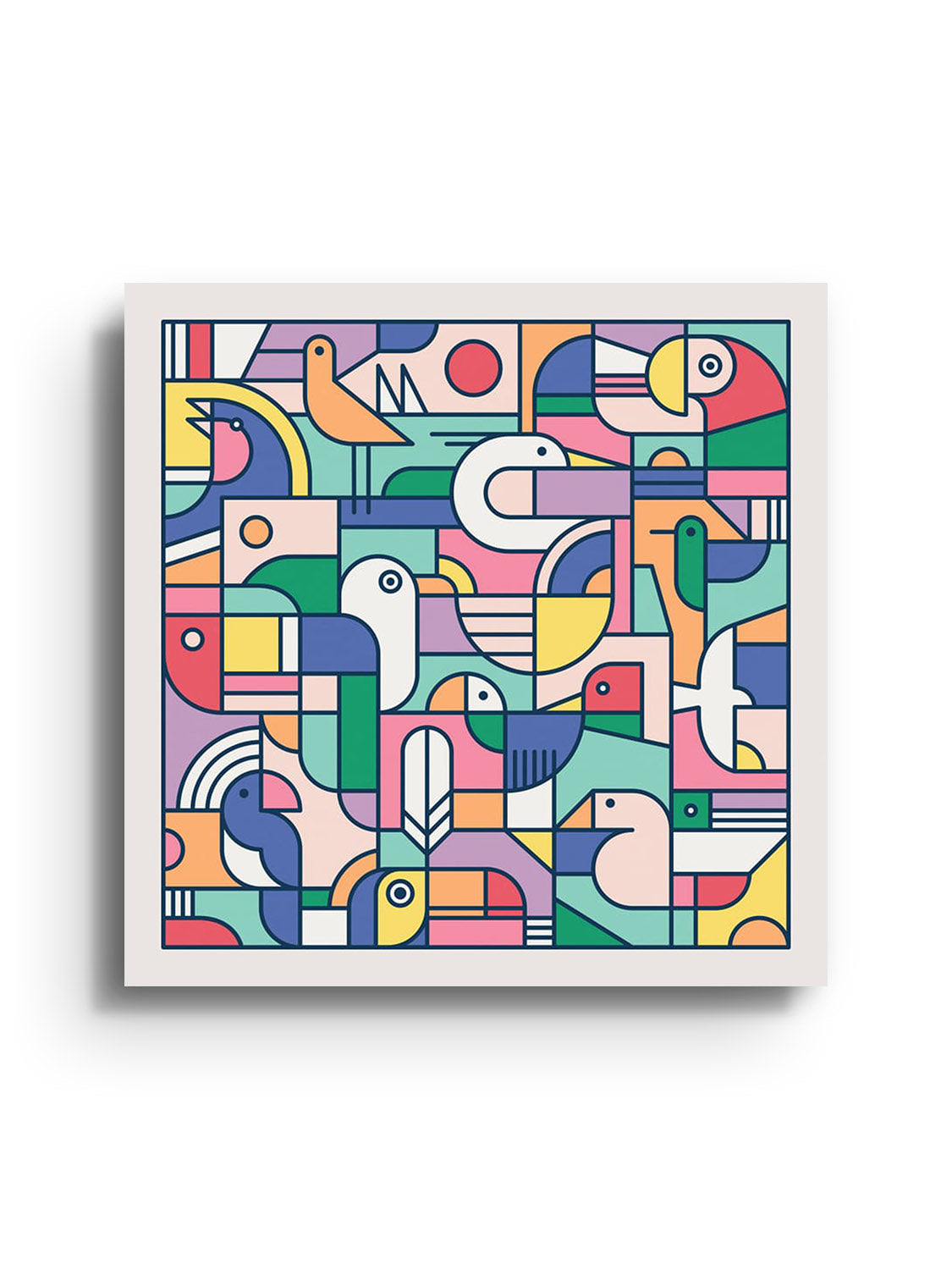 "Nature Study – Ornithology" by Rick Crane, unframed fine art print featuring detailed bird illustrations. |frame=Unframed|