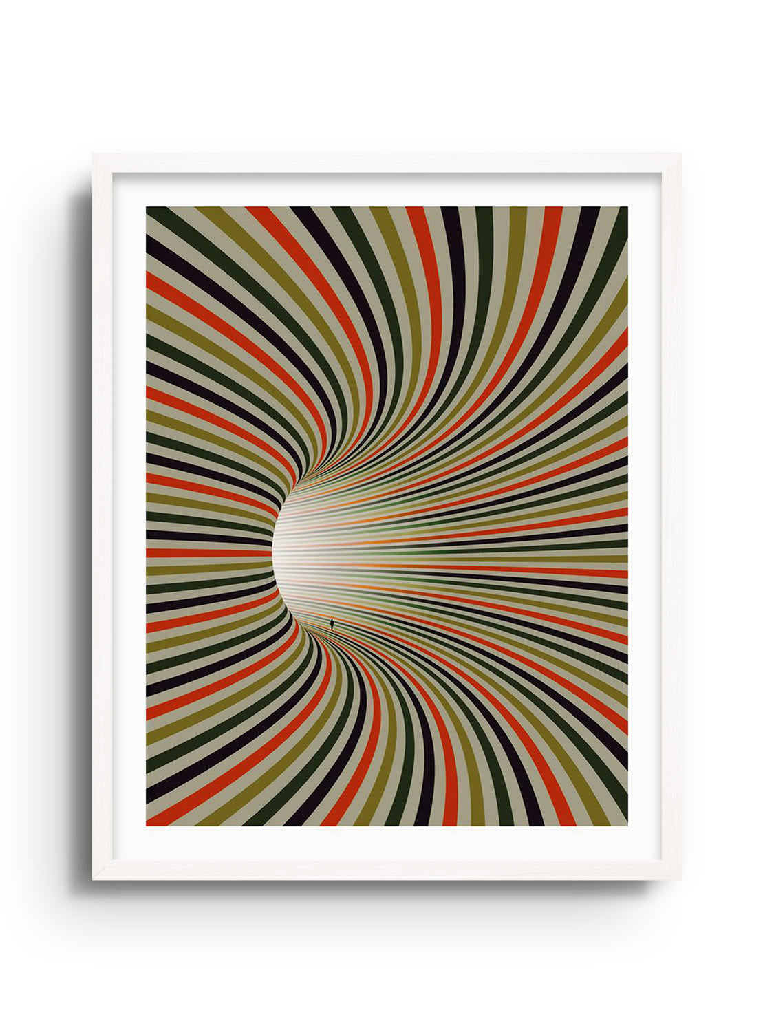 "Retrograde" by Michael Strevens fine art print in white frame