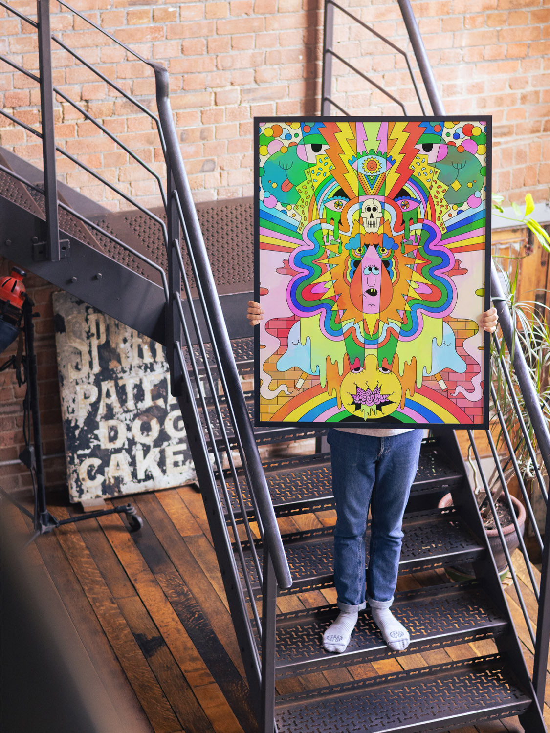 Psychedelic Art Print - Transcendovision by James Carey | East