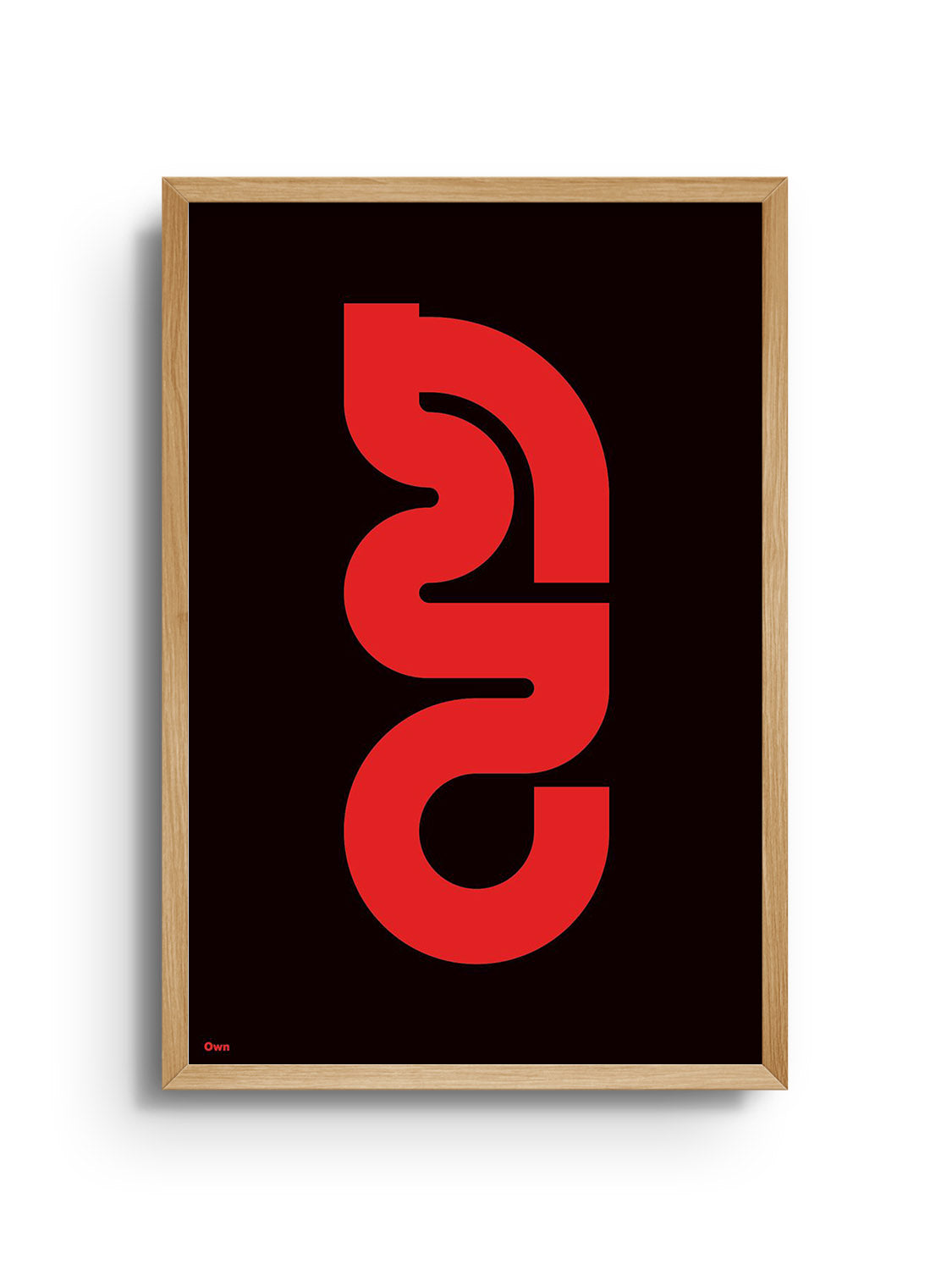 Fine art print "自己 (Own)" by Kenichi Minami in a natural frame.