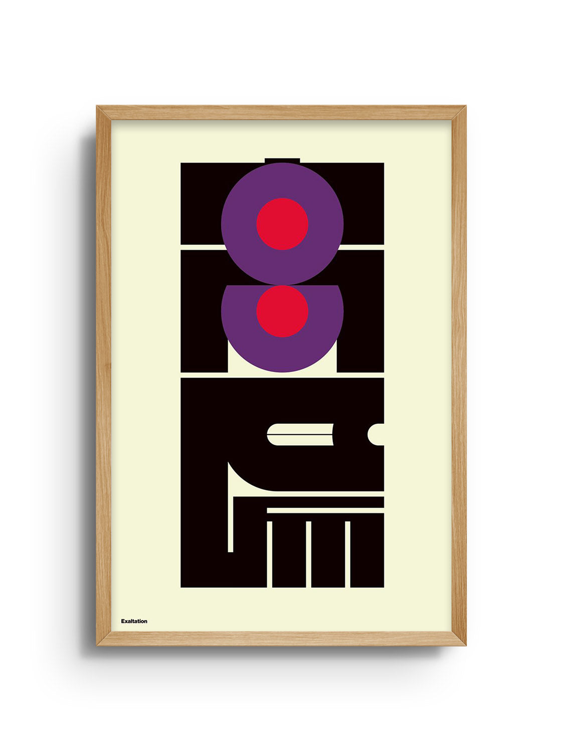 "高揚 (Exaltation)" by Kenichi Minami in natural frame, fine art print.