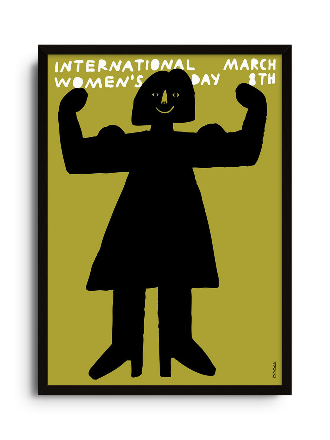 Fine art print "March 8th | International Women's Day" by Bartosz Mamak in black frame. |frame=Black Frame|