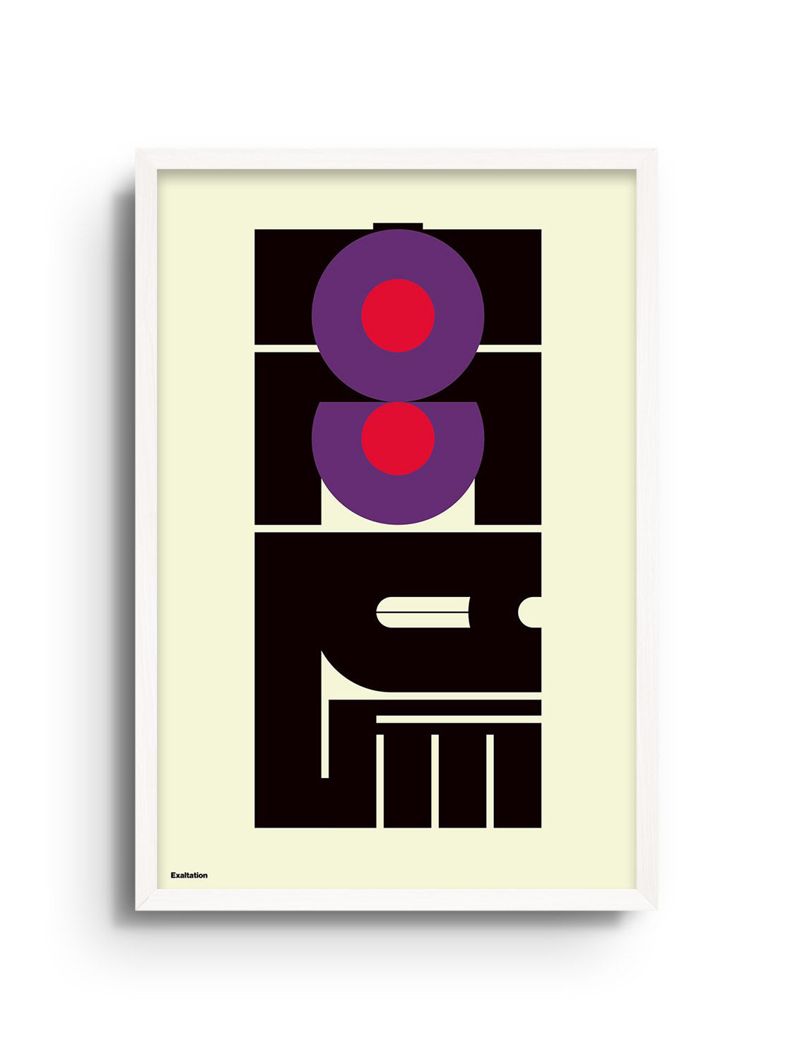 Fine art print "高揚 (Exaltation)" by Kenichi Minami in white frame.