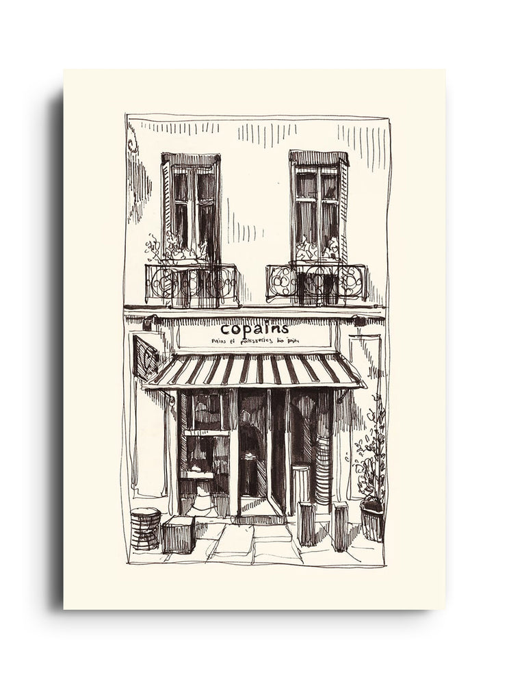 Fine art print "Copains" by Emma Louise, displayed unframed. |frame=Unframed|