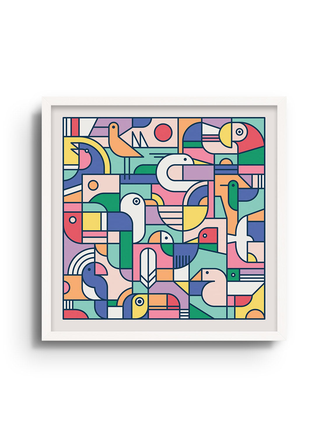 Fine art print "Nature Study – Ornithology" by Rick Crane, displayed with a white frame. |frame=White Frame|