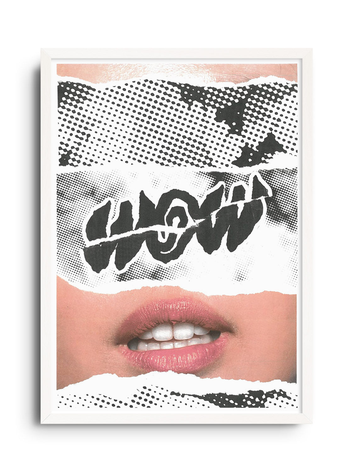 "Fine art print 'WOW A1 size' by Chico Leong in a white frame." |frame=White Frame|