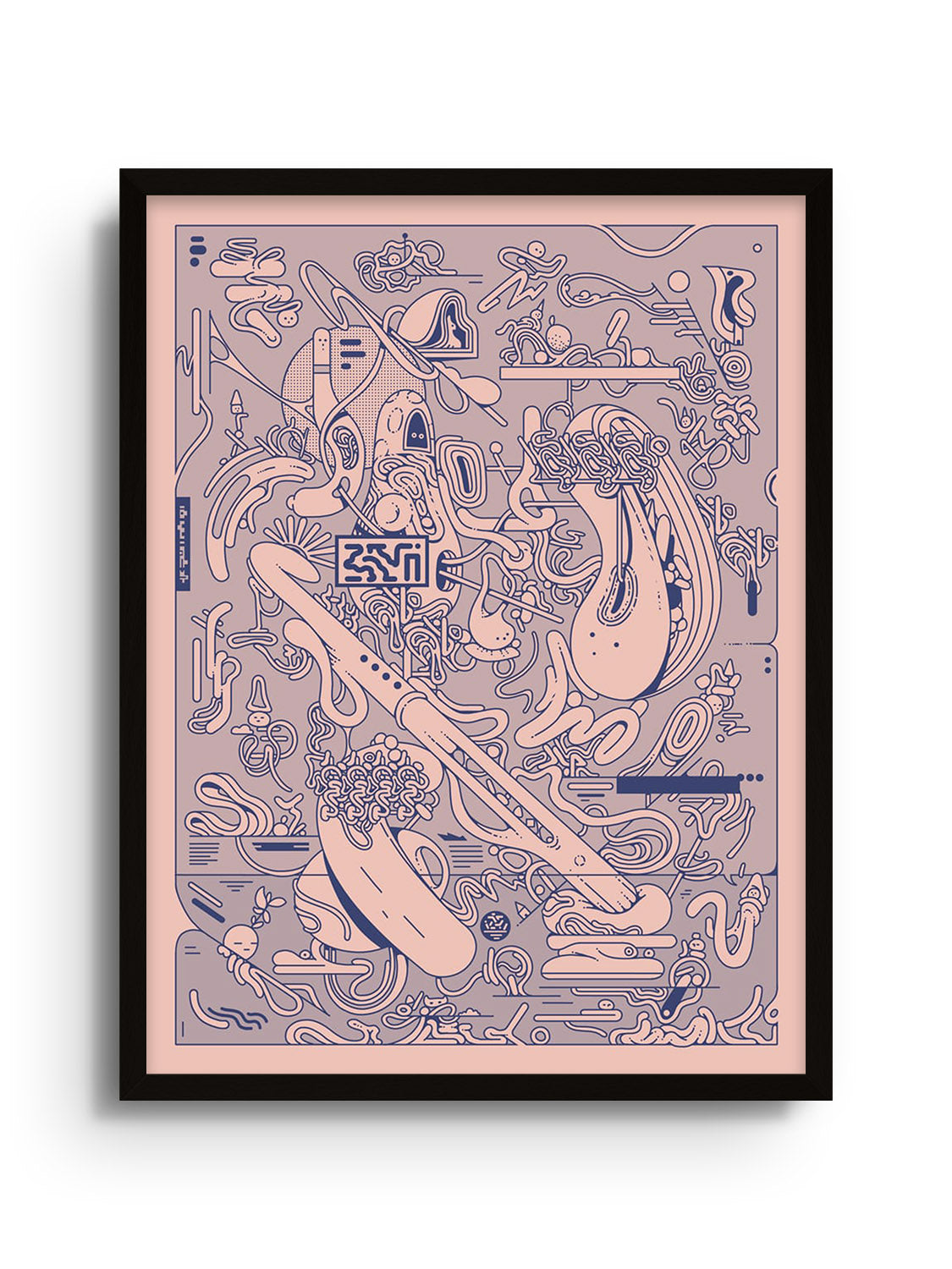 "Tatado" fine art print by Ori Toor in black frame. |frame=Black Frame|