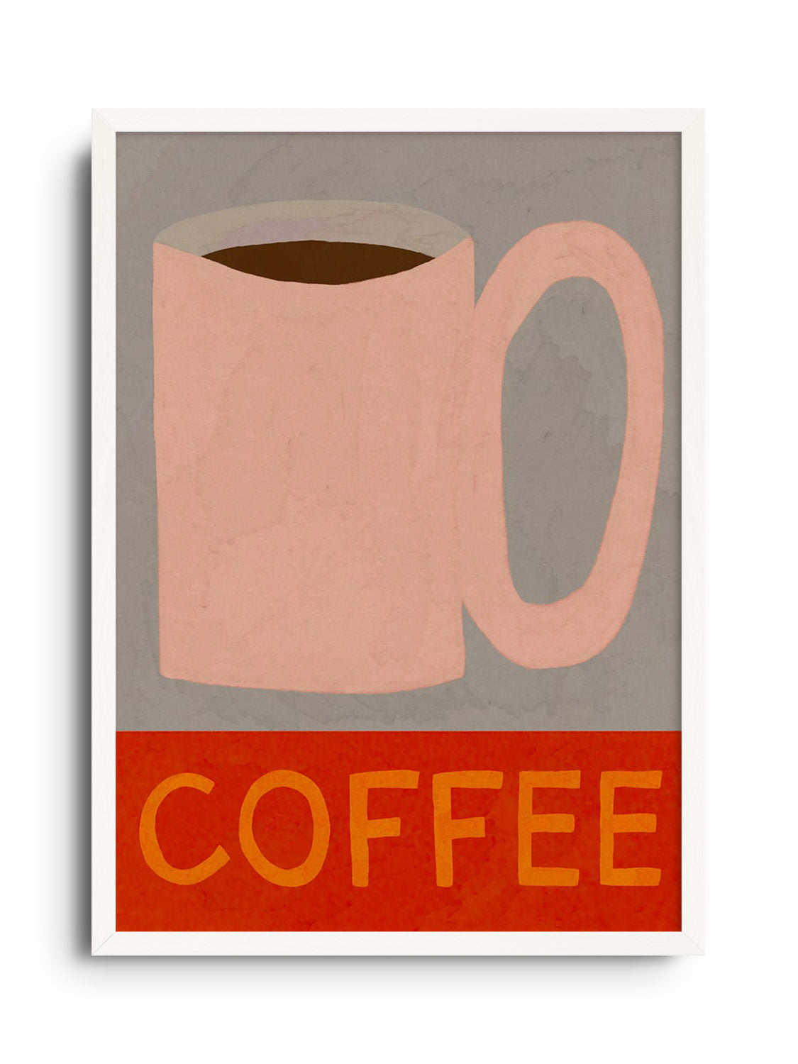 Fine art print "Coffee" by Sophie Deller in white frame. |frame=White Frame|