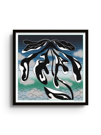 Flower - Turquoise - Thomas Merceron