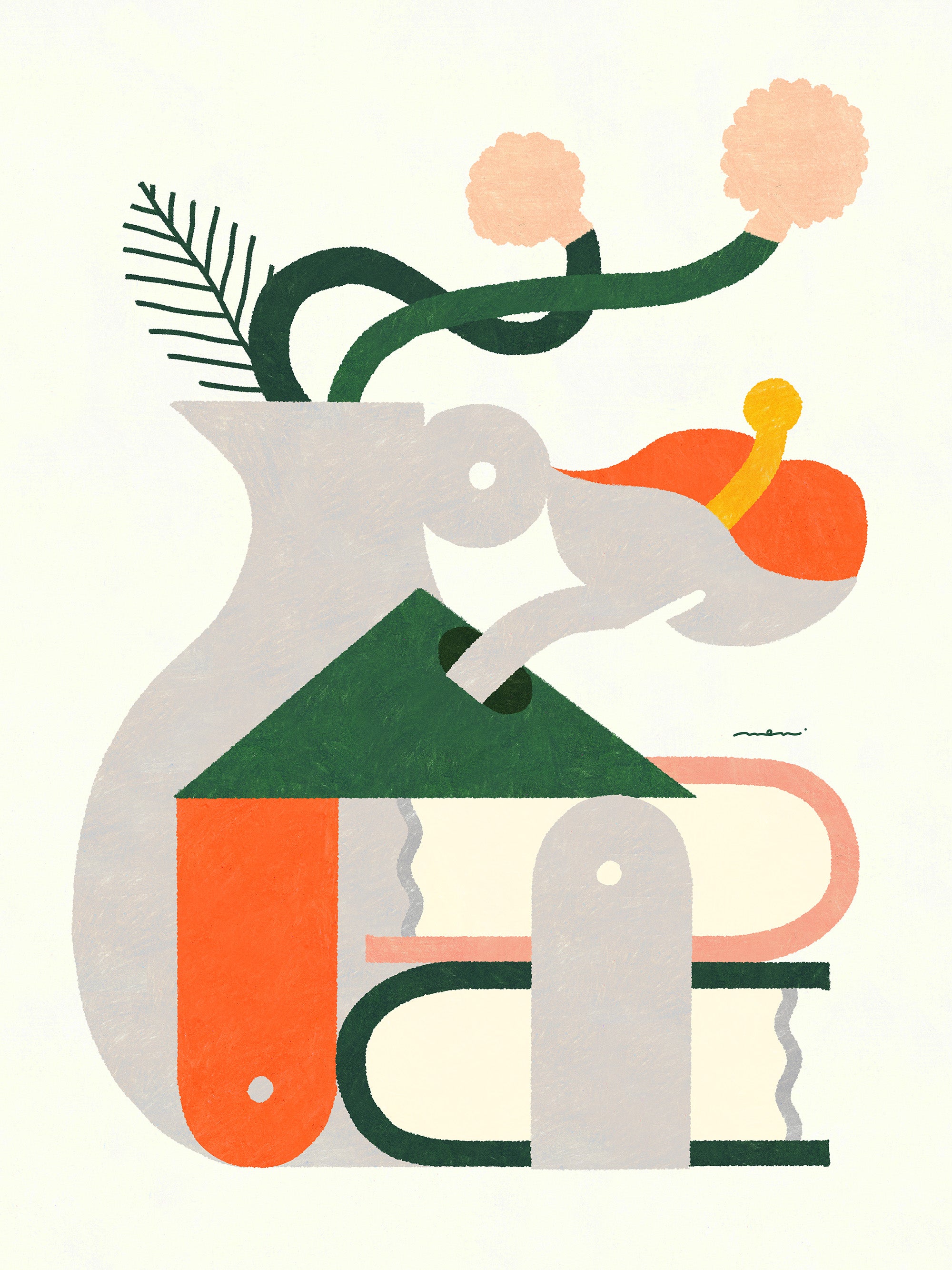 Flower and Base 05 - Monu