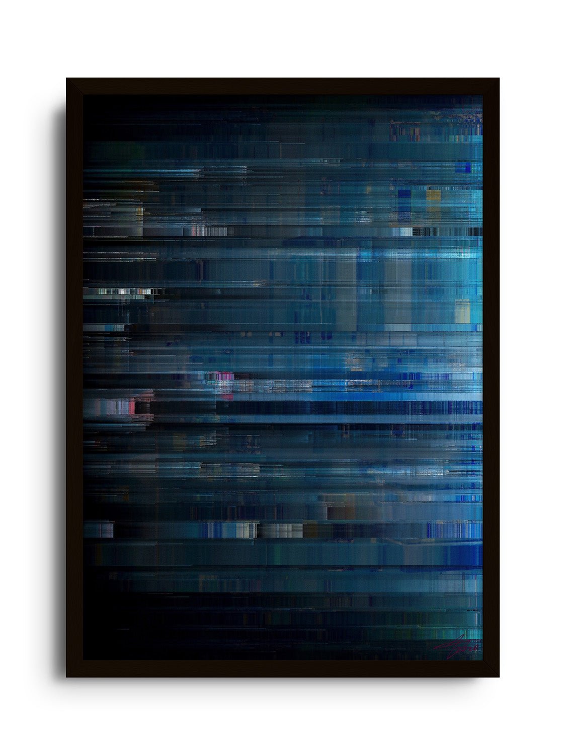 Glitch 20.1123 - The City at Night 02 - Aaron Borchardt - East Side Studio - Art Prints